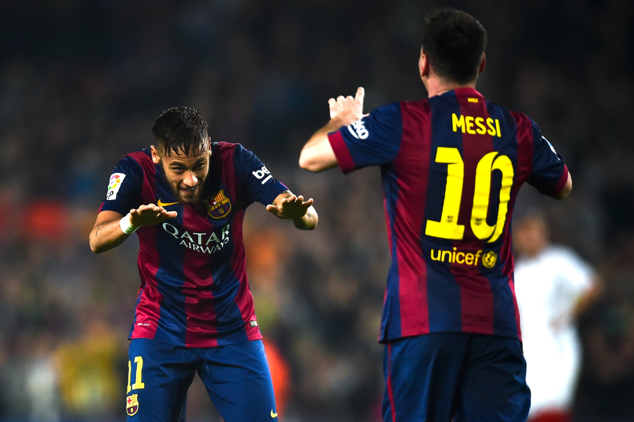 Barcelona stars Neymar and Messi