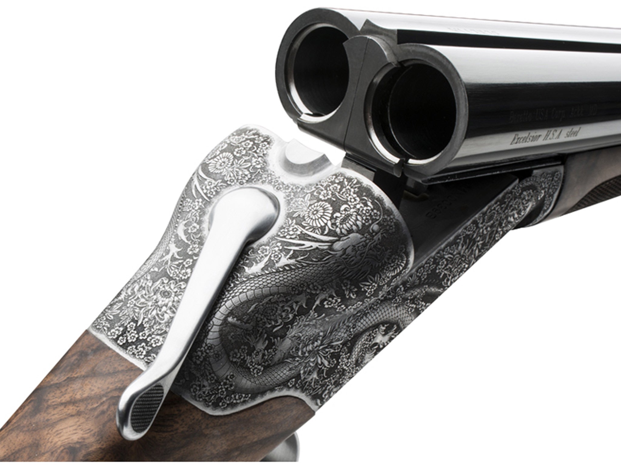 The gun includes sophisticated industrial design that hides the welds normally seen on shotgun barrels. Source: Beretta