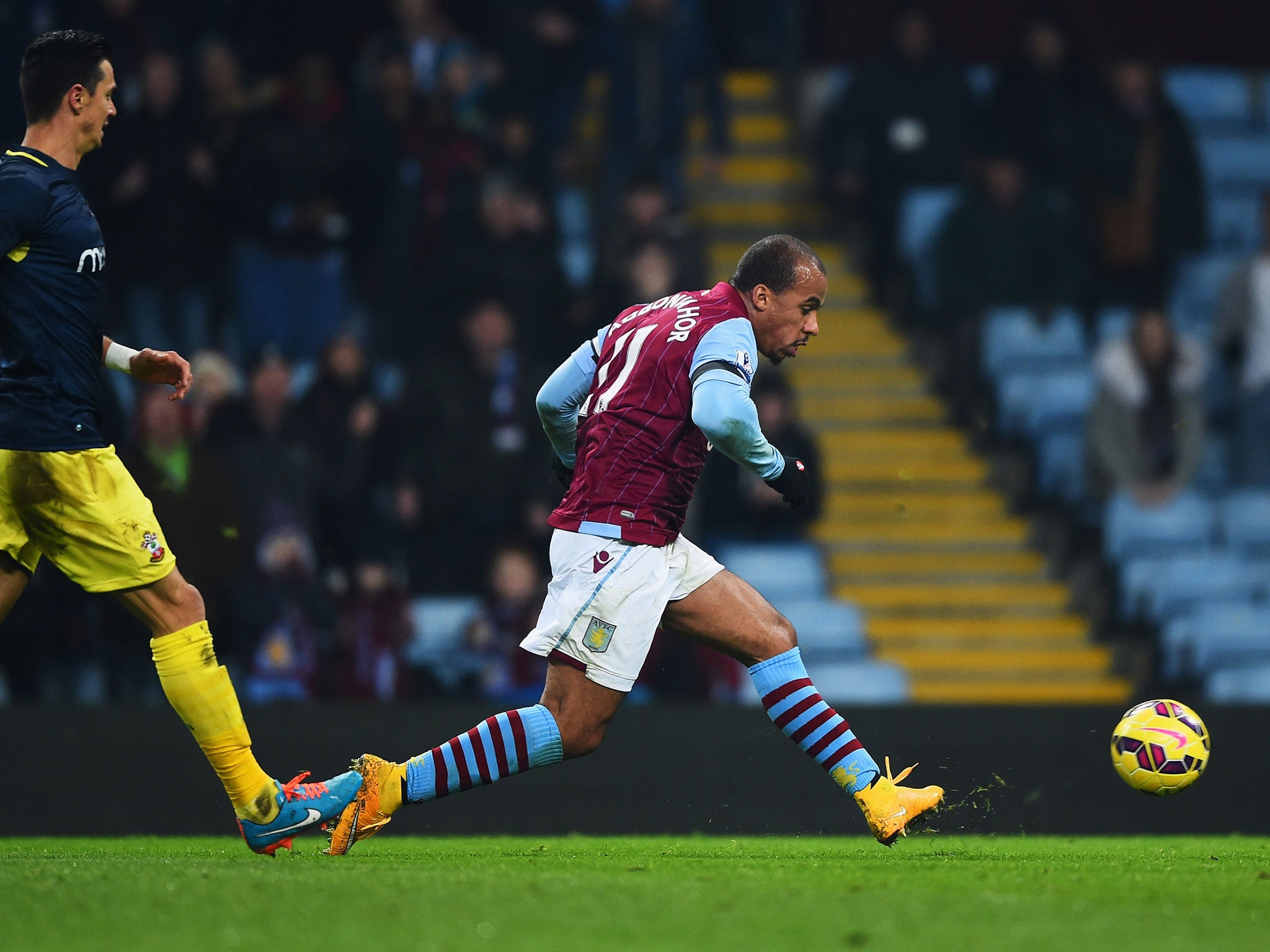 Gabriel Agbonlahor put Villa ahead in the first half