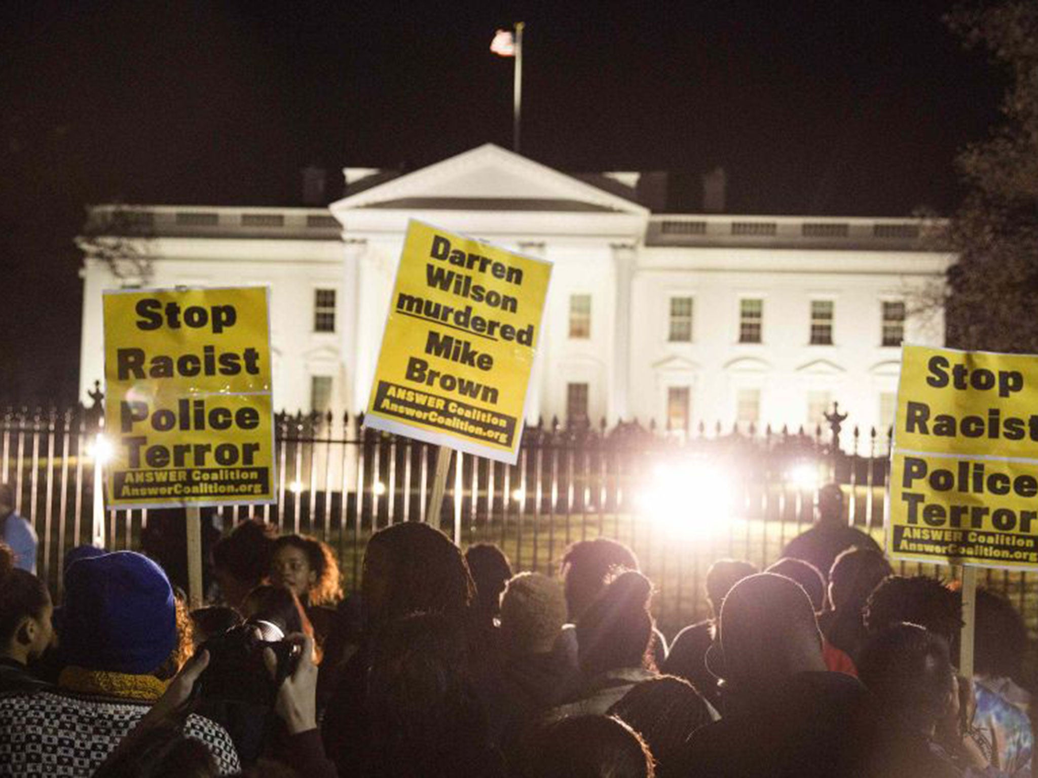 Protesters demonstrate in Washington DC