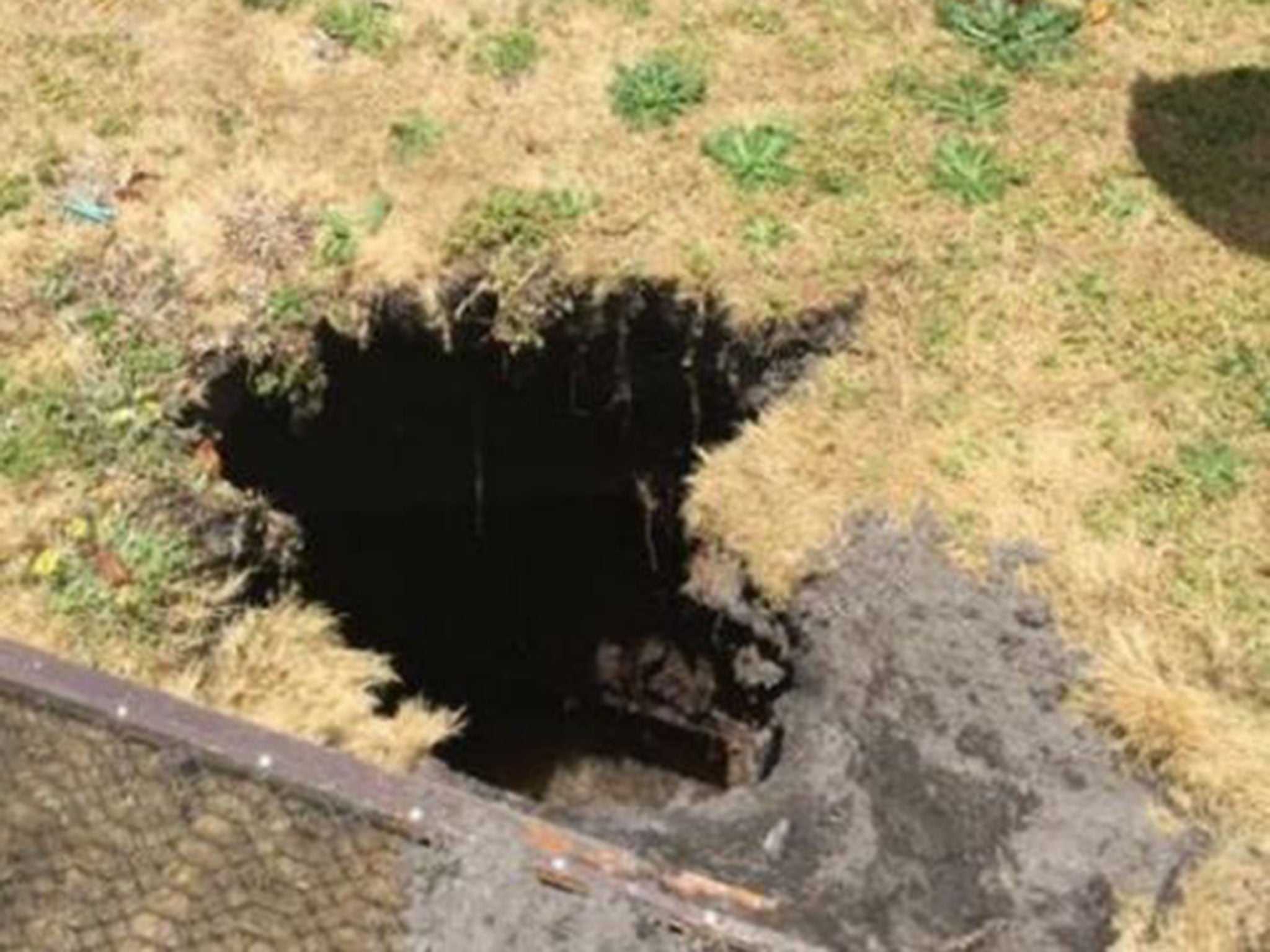 The 3ft deep sinkhole