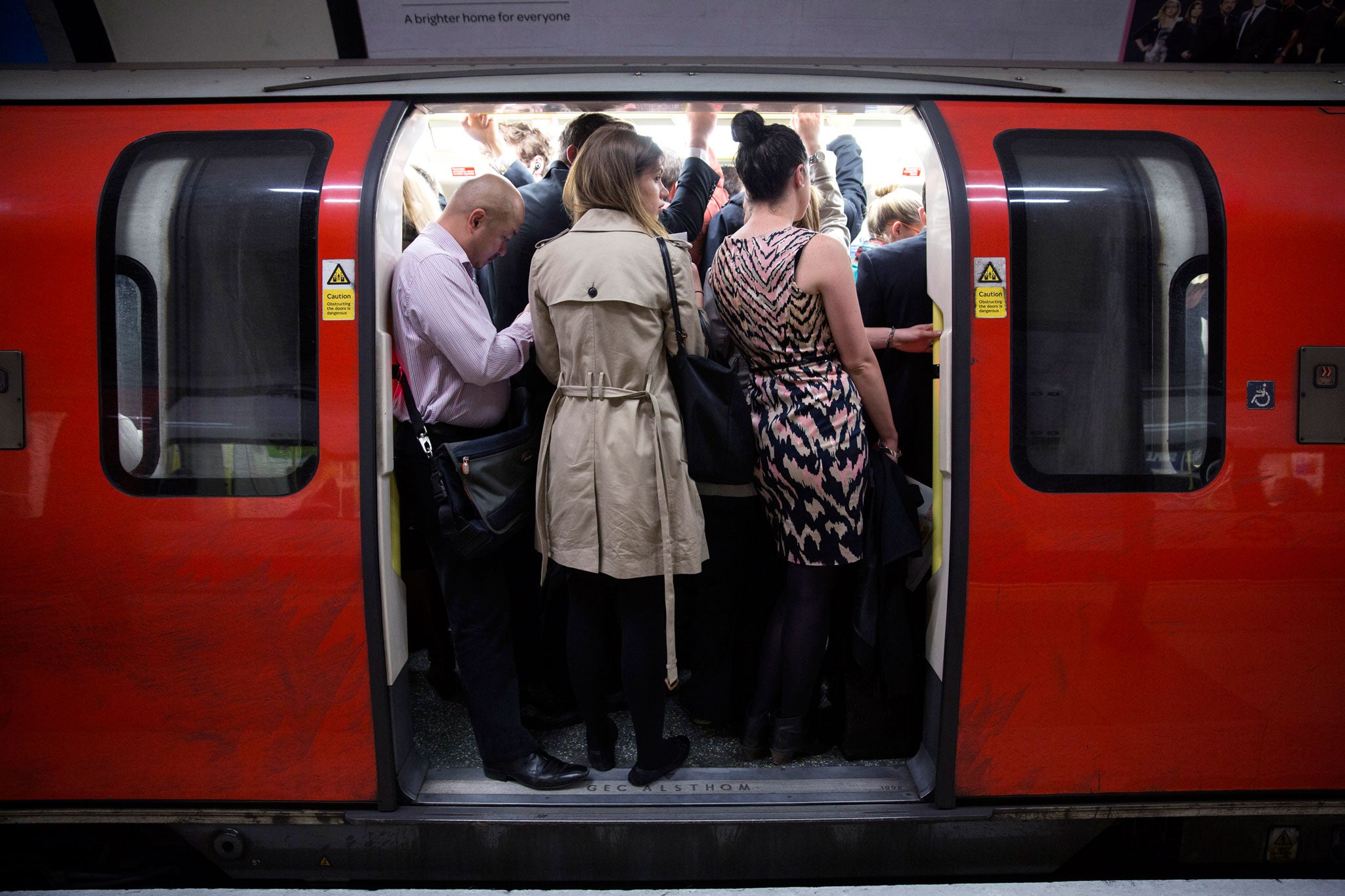 Passengers on the London Underground