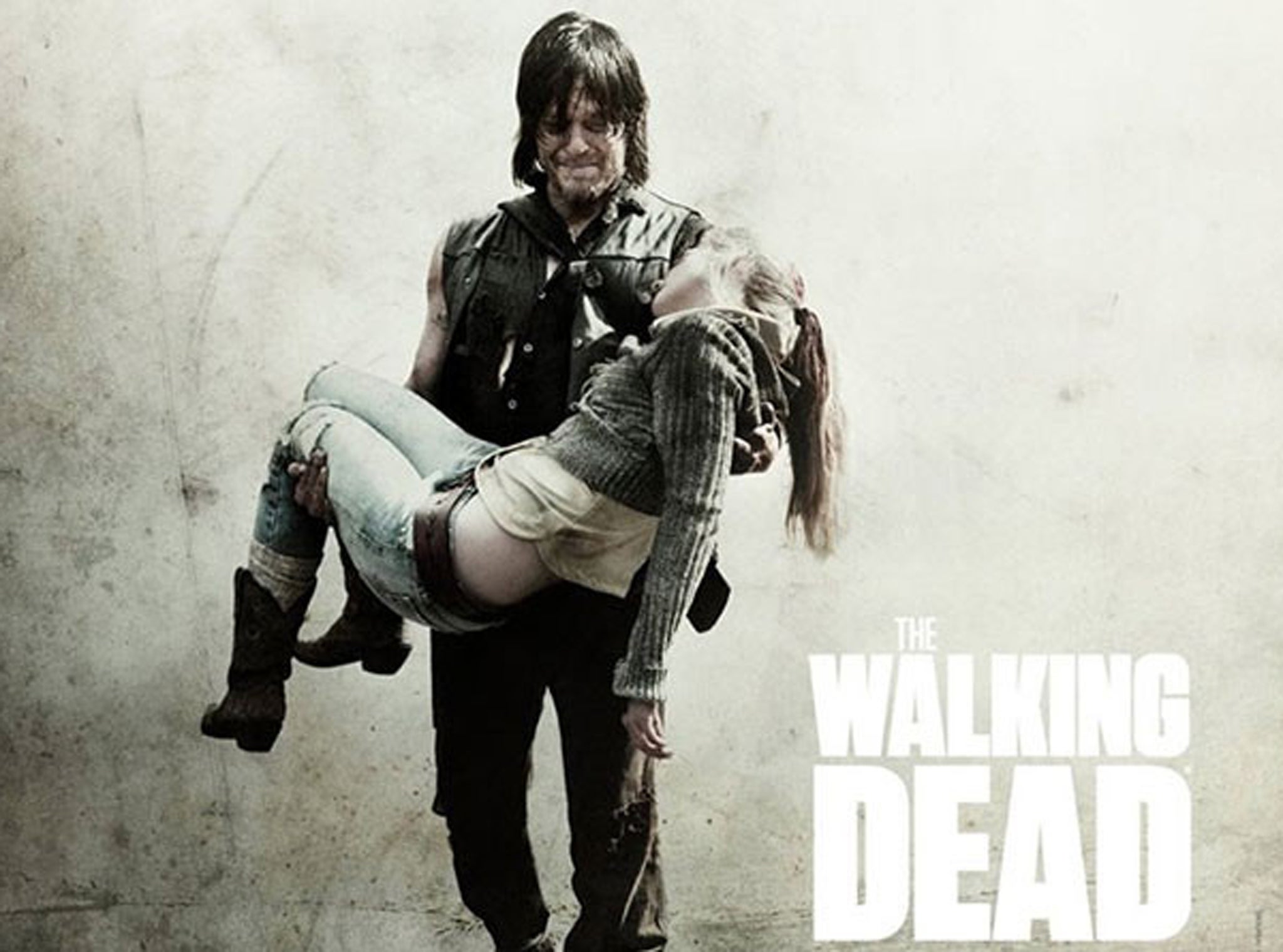 Daryl carries Beth's body in a post by AMC spoiling The Walking Dead mid-season finale