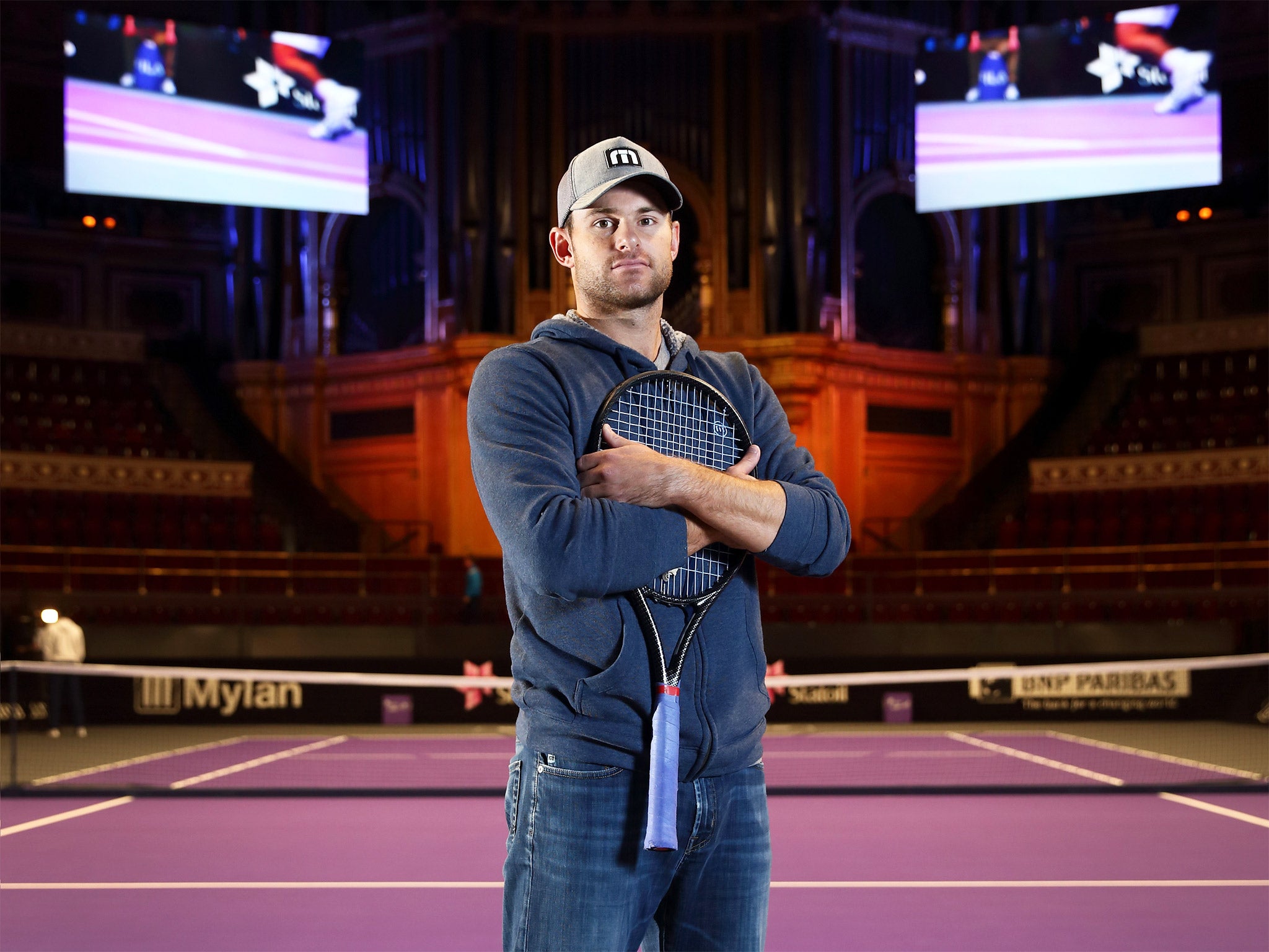 Andy Roddick at the Royal Albert Hall on Wednesday