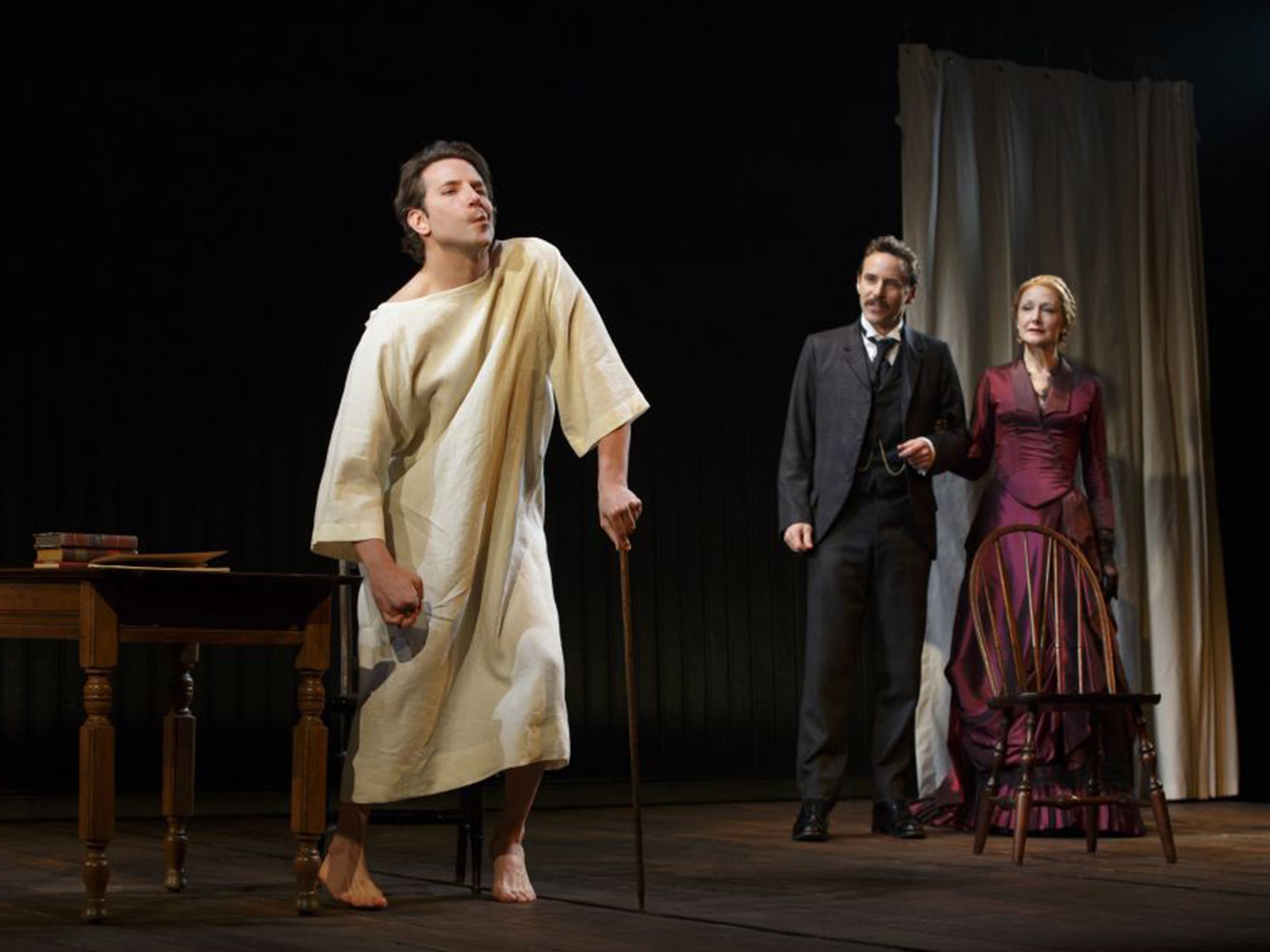 Bradley Cooper, Alessandro Nivola and Patricia Clarkson on stage