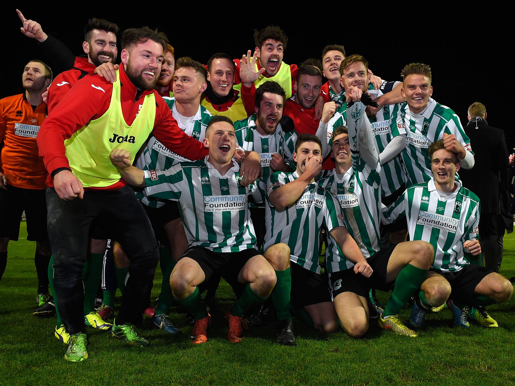 Blyth Spartans, who play in the seventh-tier, are the lowest ranked team in the draw