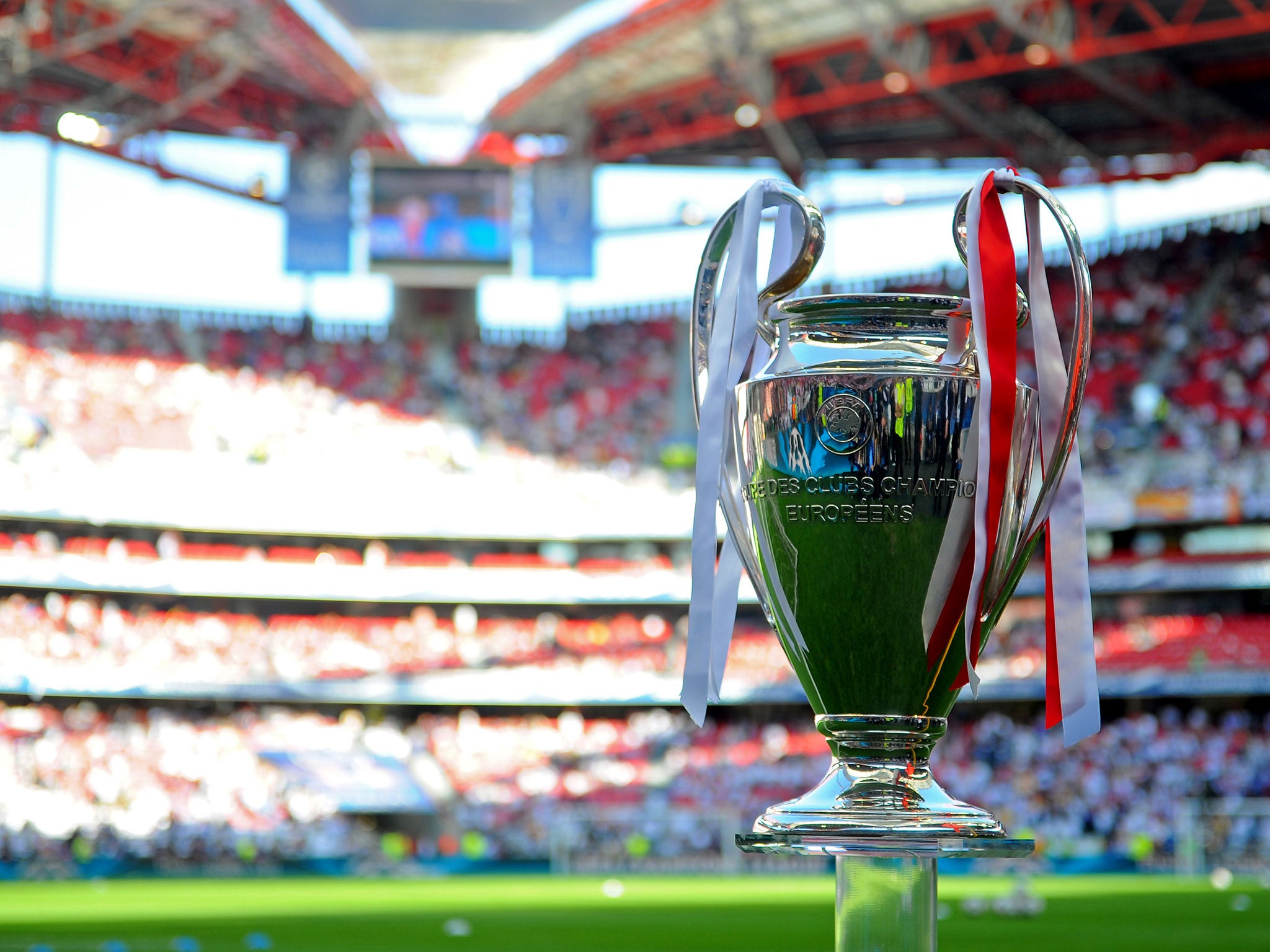 The Champions League trophy