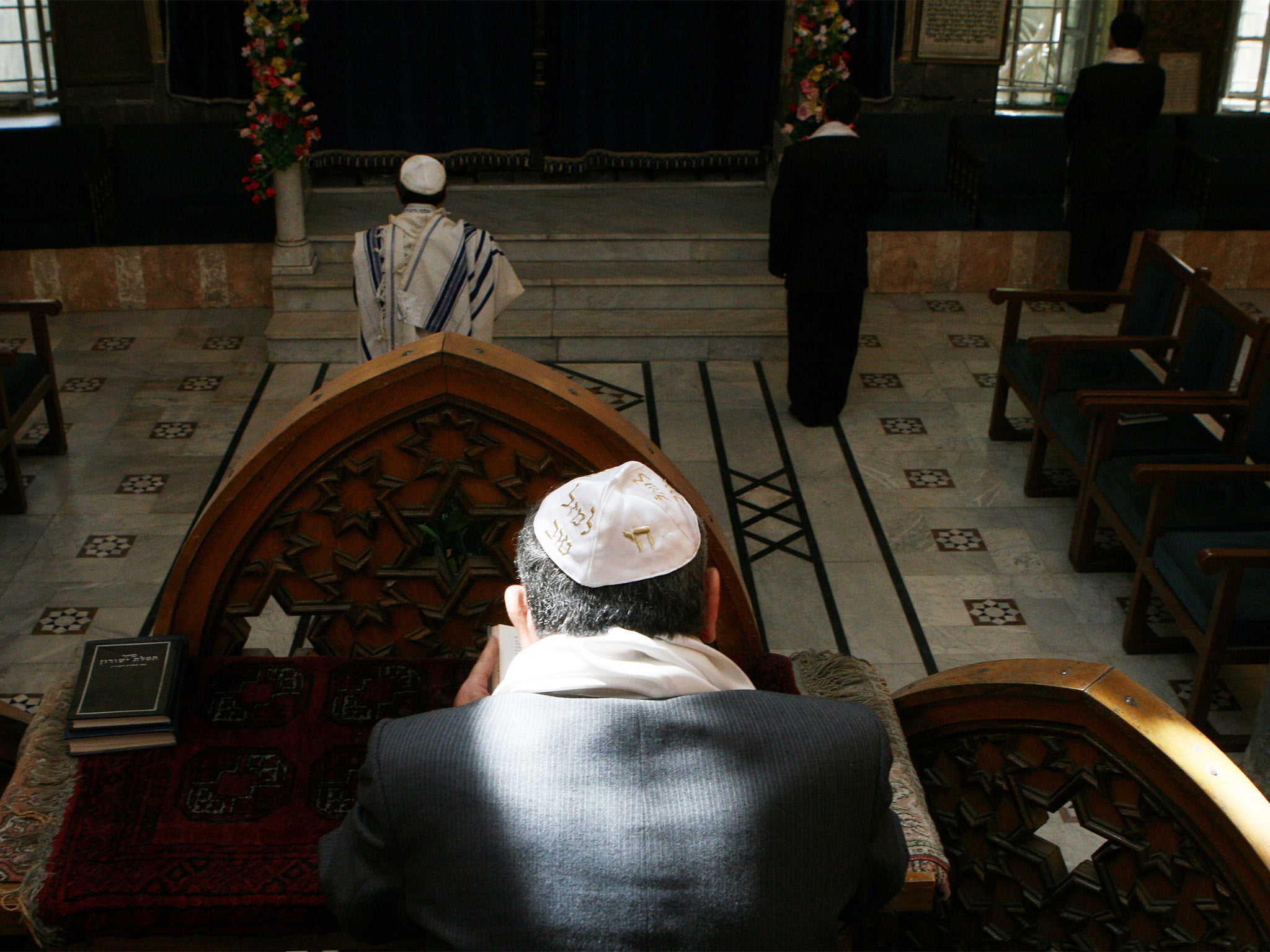 Syrian Jews celebrating Passover in Damascus