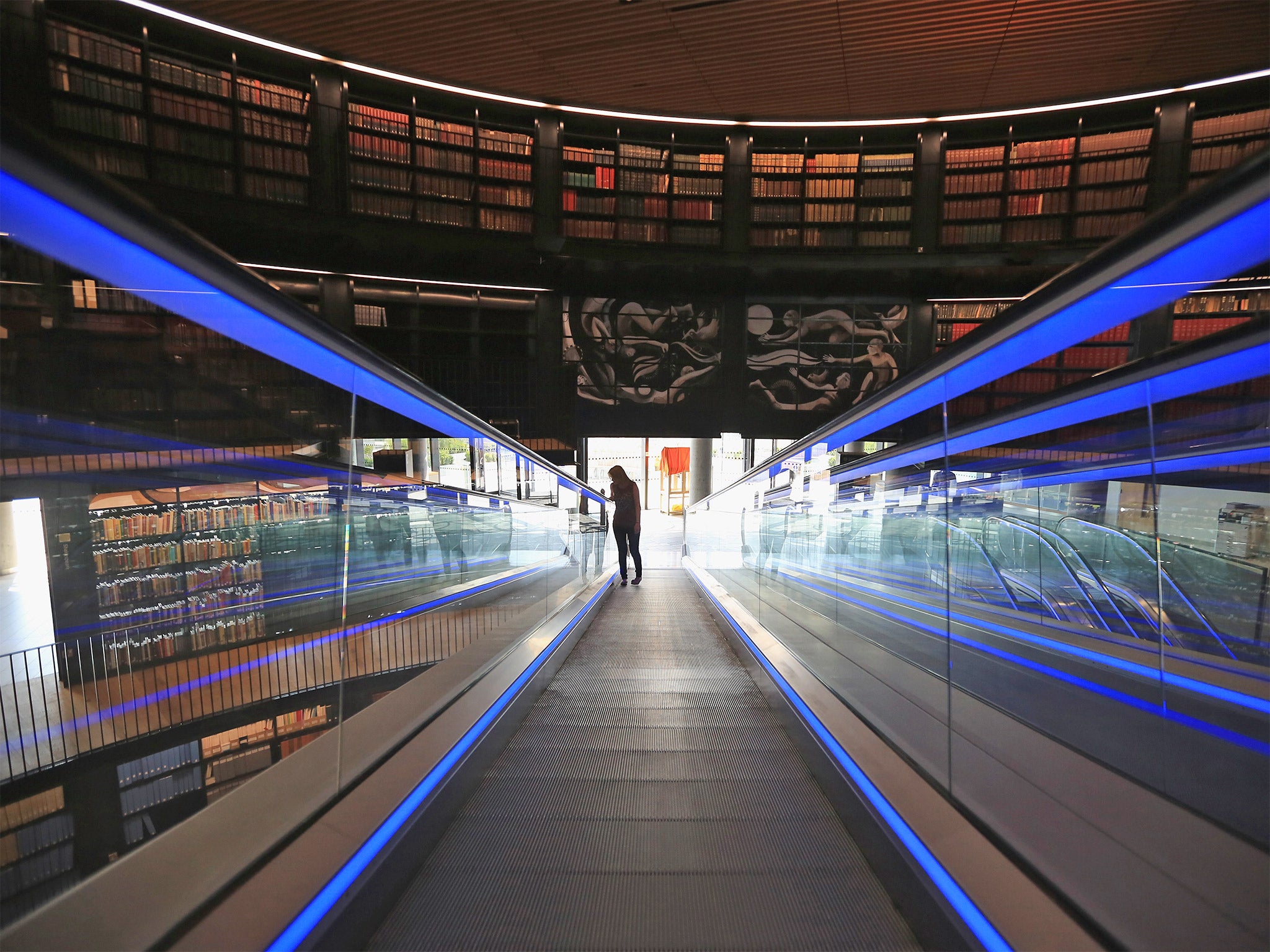 An interior view of the new Library of Birmingham at Centenary Square