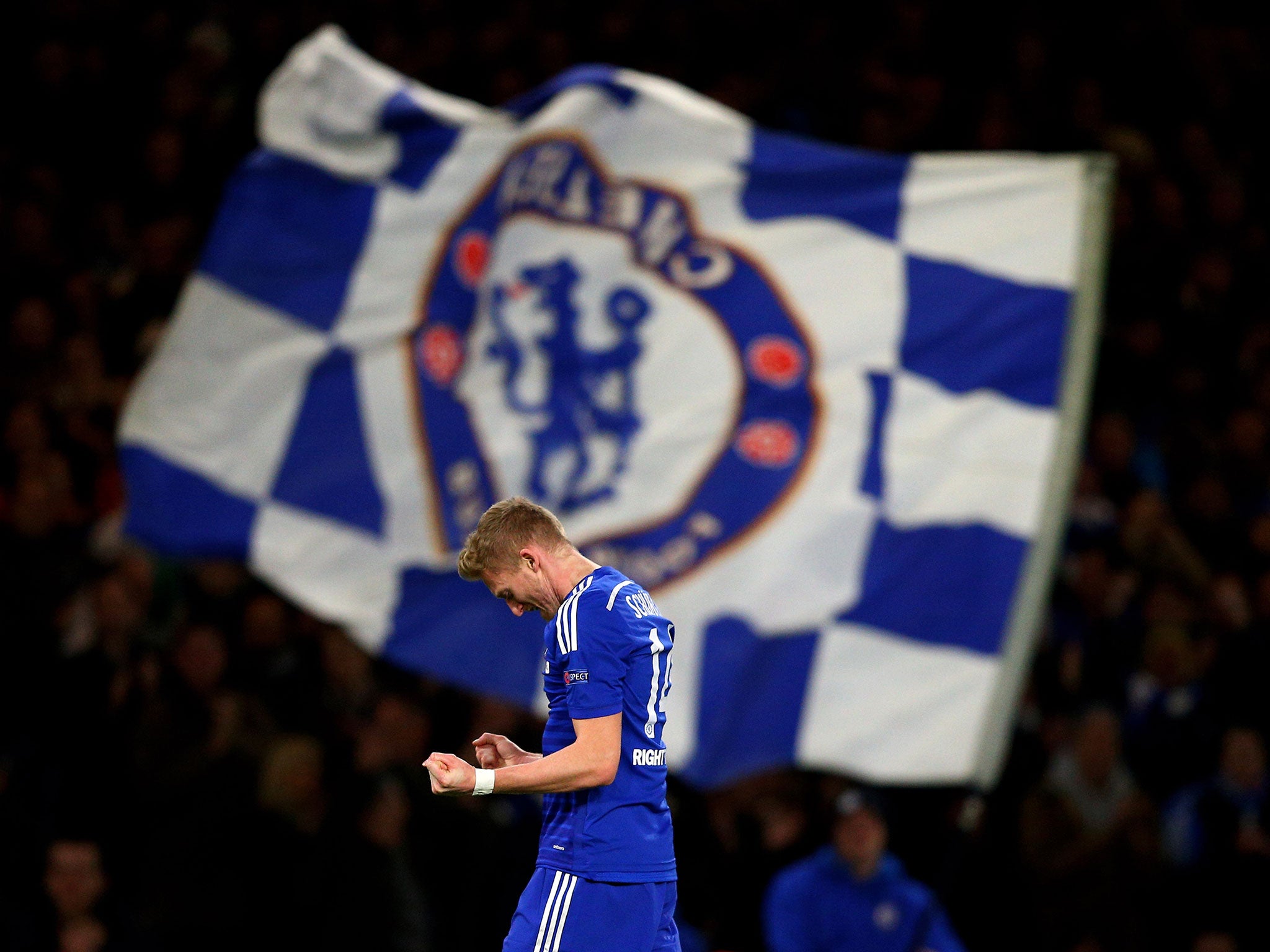 Schurrle celebrates scoring Chelsea's second