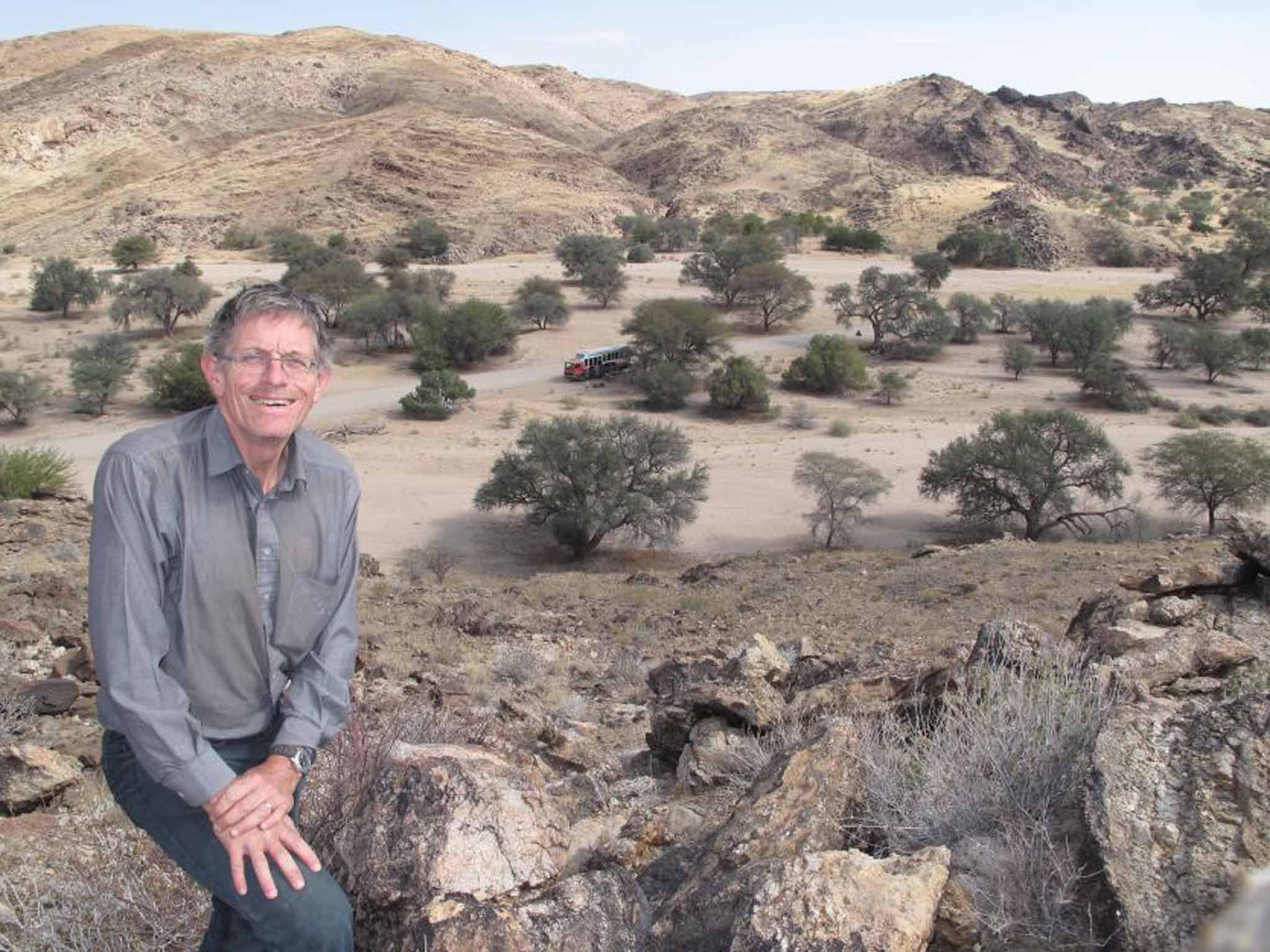 2014: a high-altitude selfie in Namibia