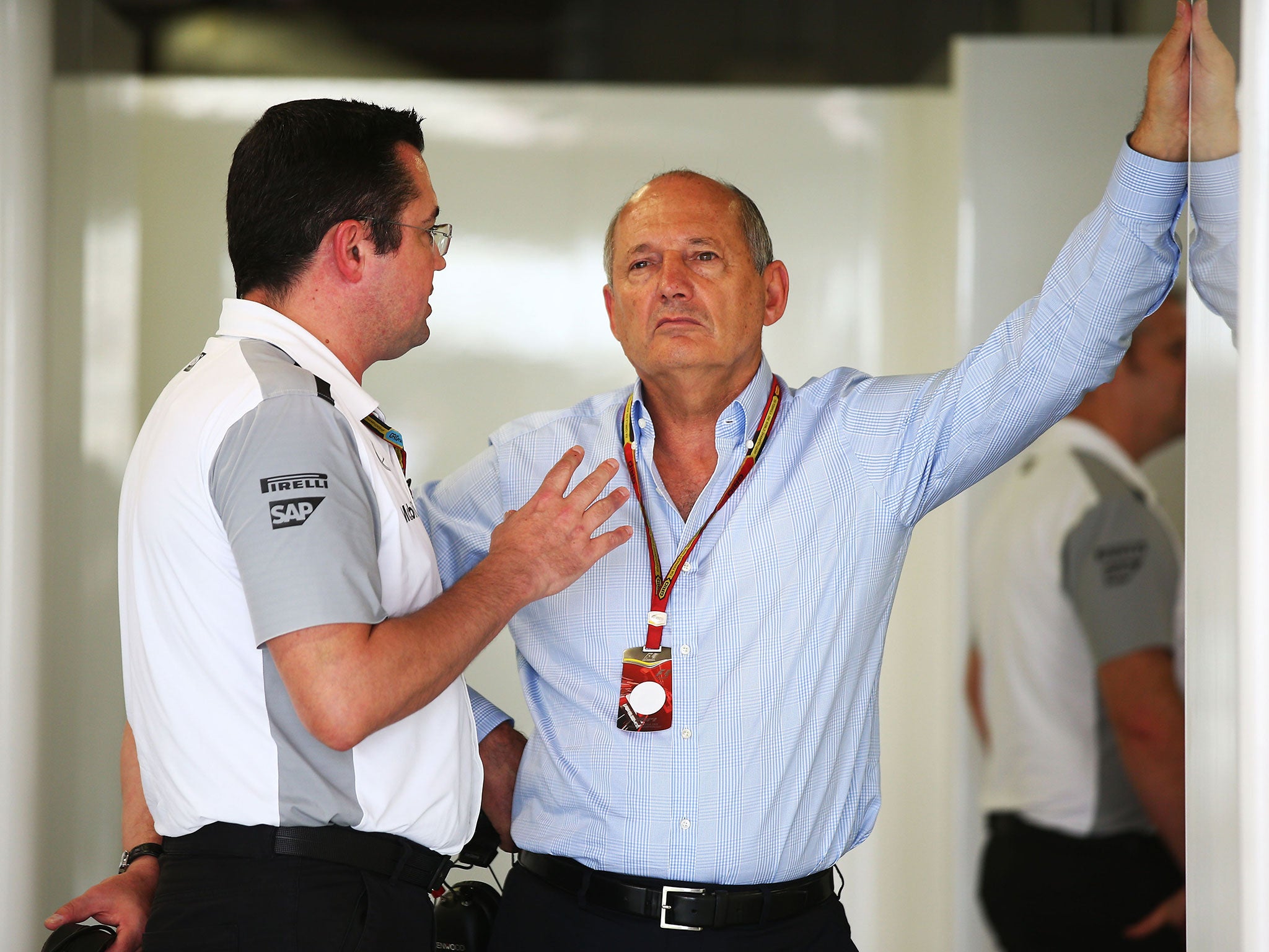 Ron Dennis and Eric Boullier