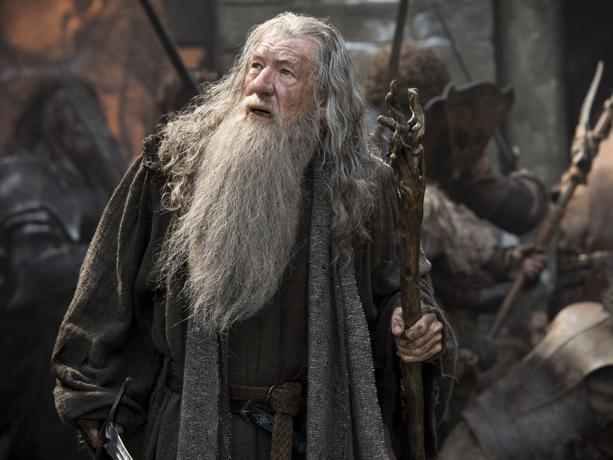 Ian McKellen as Gandalf in The Hobbit: The Battle Of The Five Armies