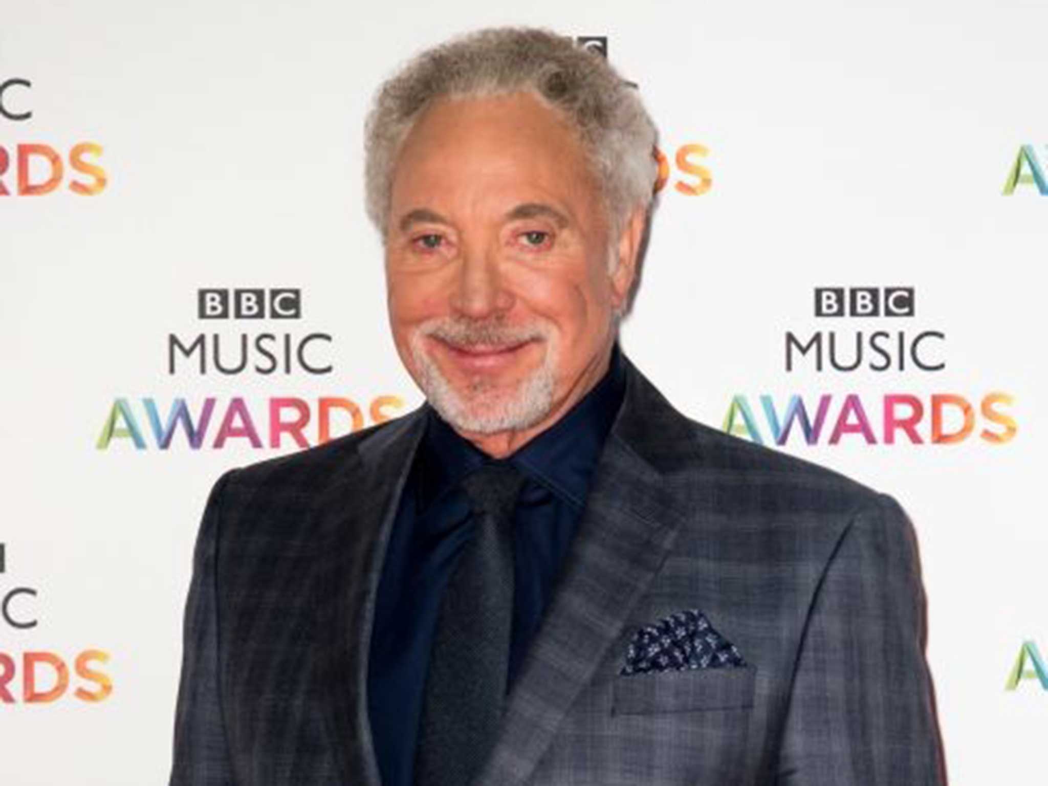 Singer Tom Jones at the BBC Music Awards