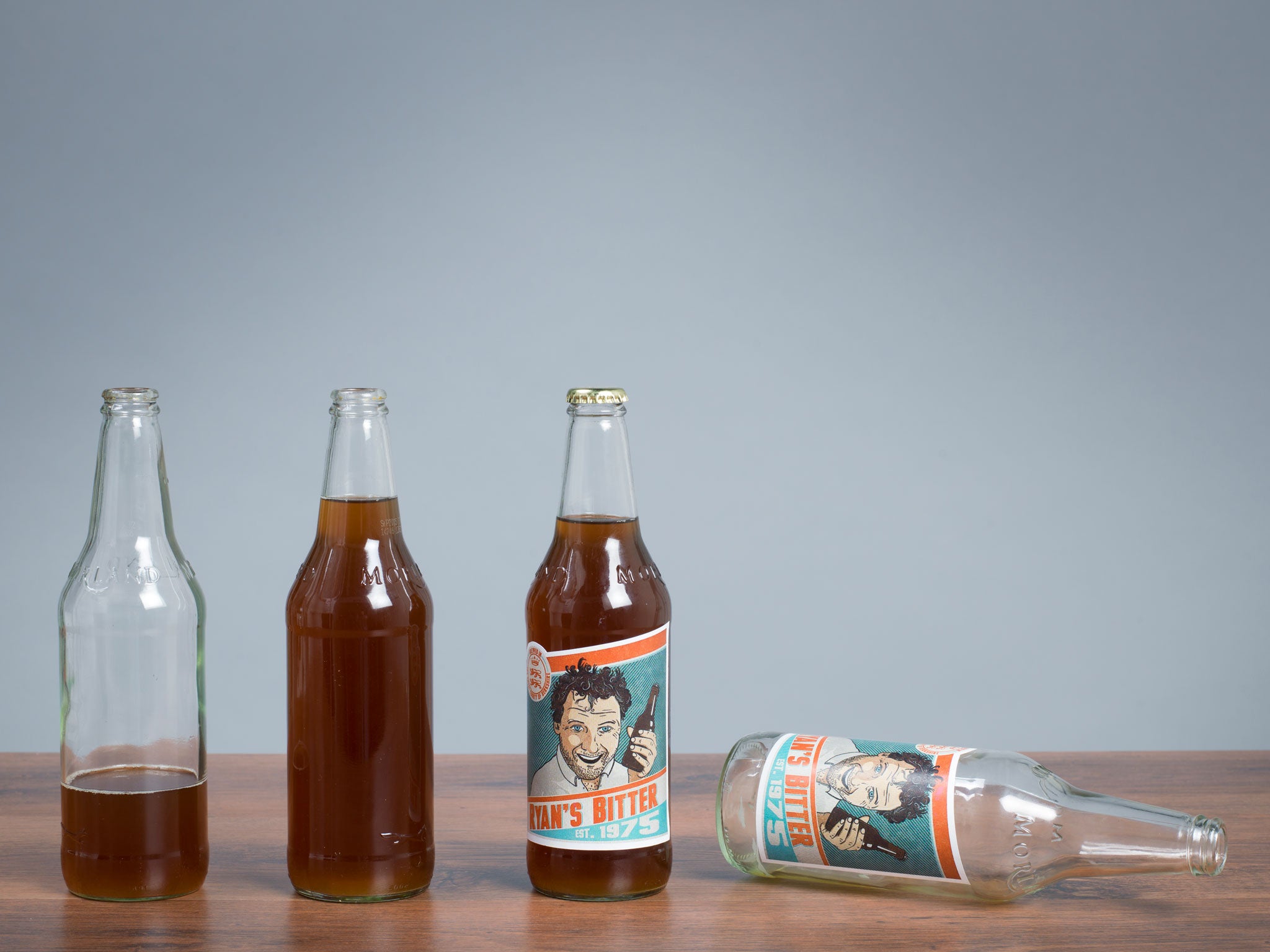 Keeping it in the family: The label is designed by Tim Ryan, who didn't have to look far for a model