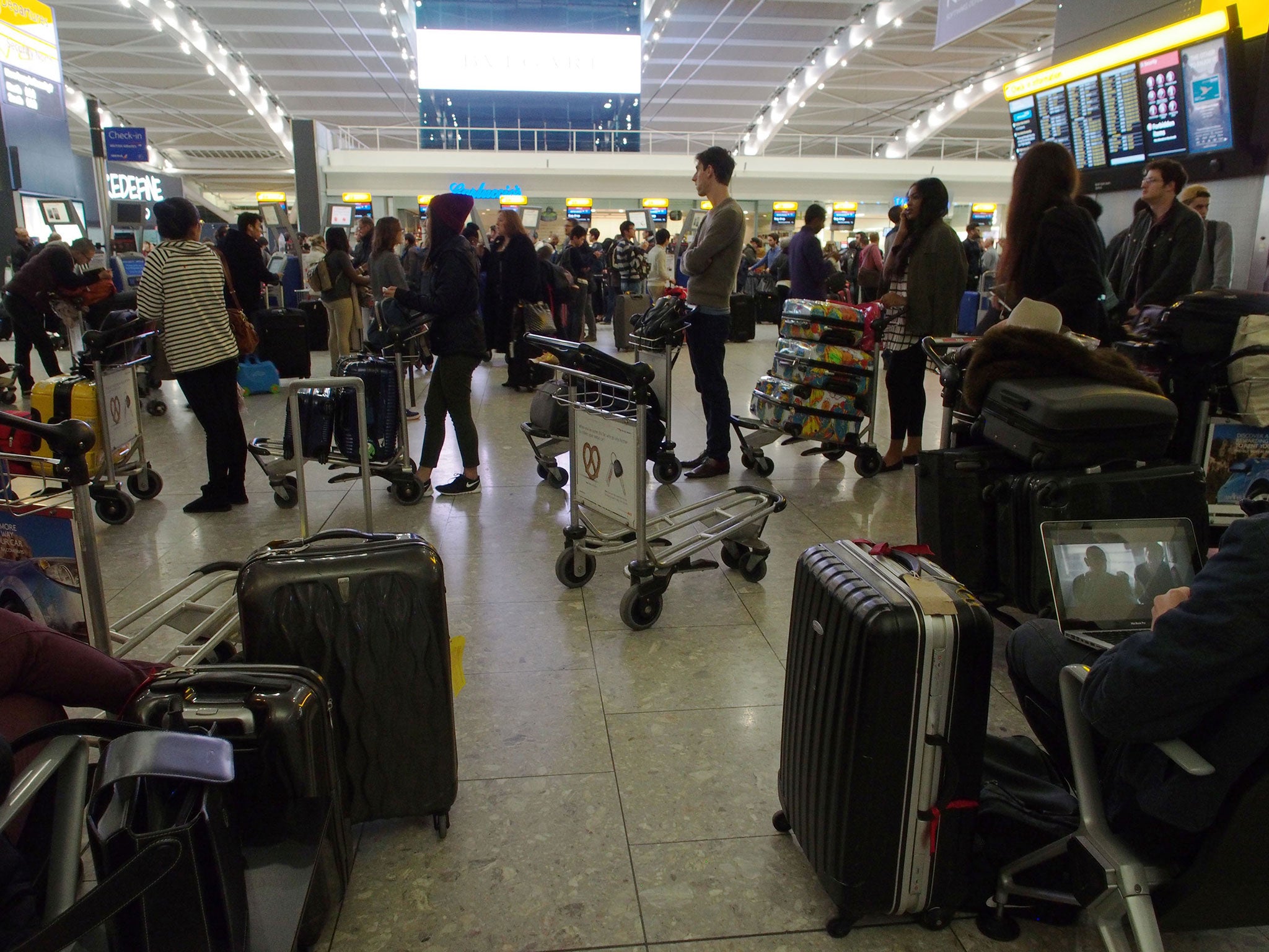 Disruption continued on Saturday for British Airways at Heathrow, with 33 more cancellations