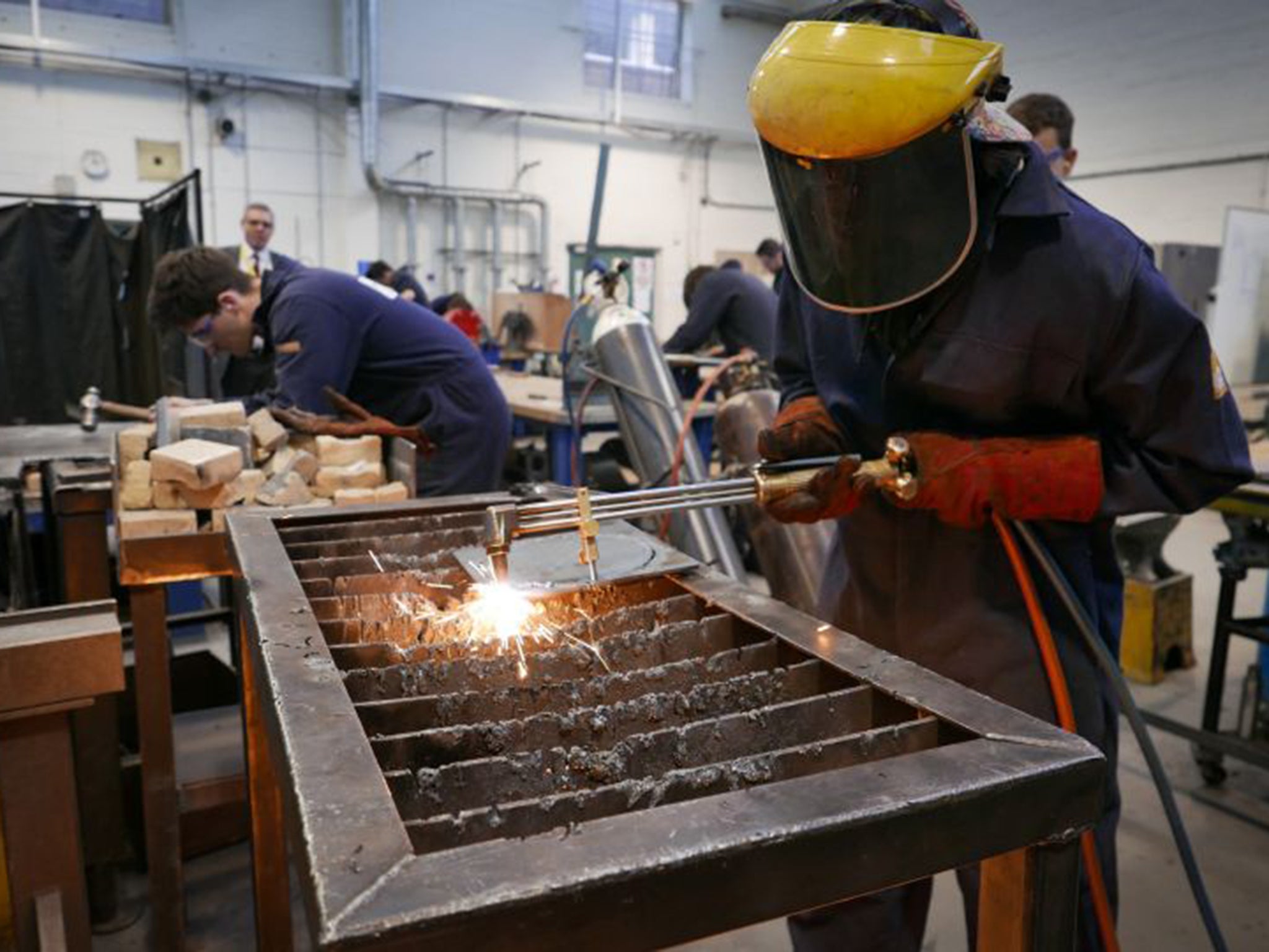 South Tyneside College has a fabricated factory workshop which mimics working in the manufacturing or engineering industry. The north-east would see tariffs of £197m on its exports, mostly in the car manufacturing sector, equating to 0.43 per cent of the region’s output.