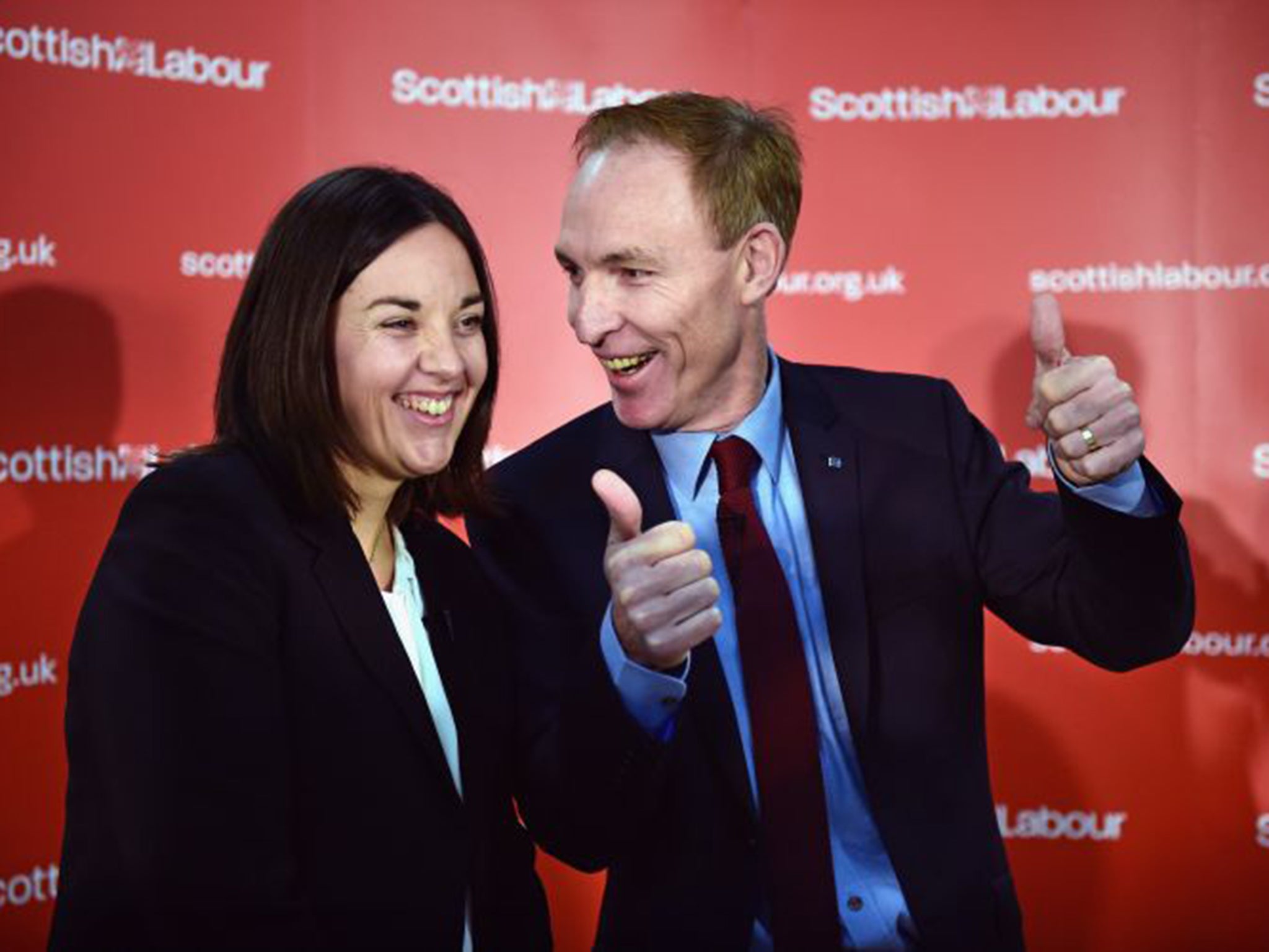 Scottish Labour leader Jim Murphy with his new deputy Kezia Dugdale