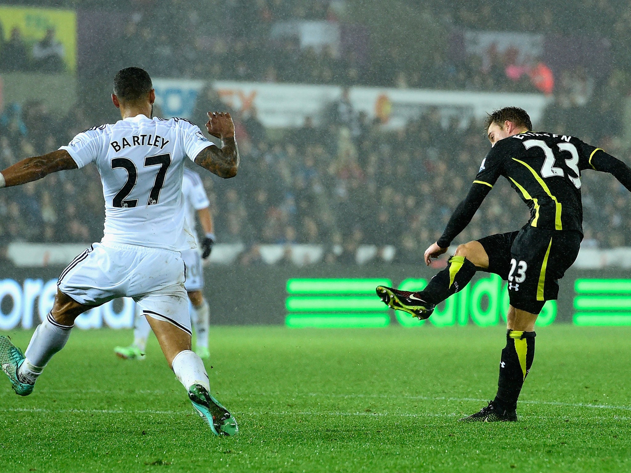 Christian Eriksen strikes the winning goal