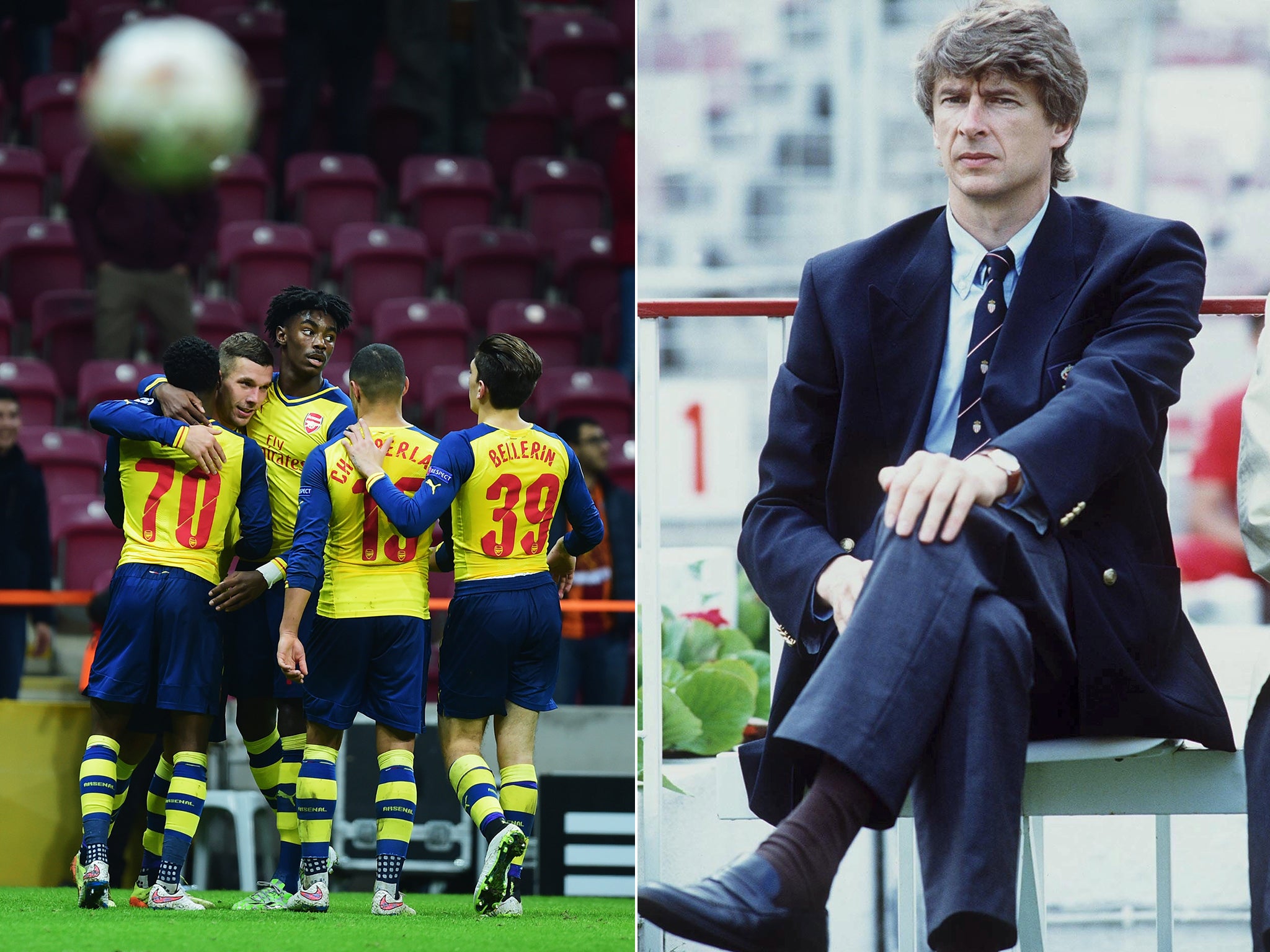 Arsene Wenger during his time at Monaco