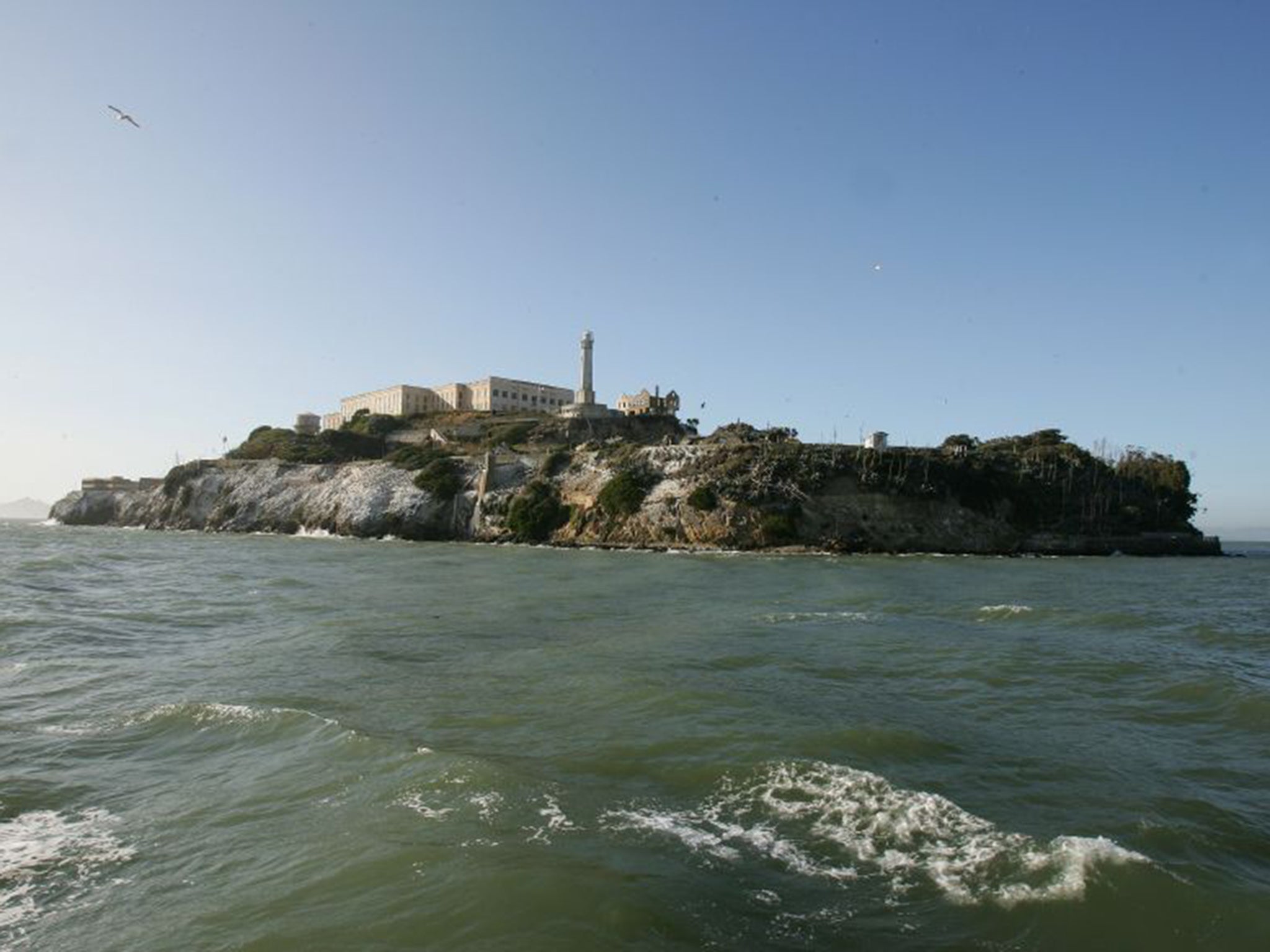 The main cell block at Alcatraz which was closed permanently in 1963 (AFP/Getty)