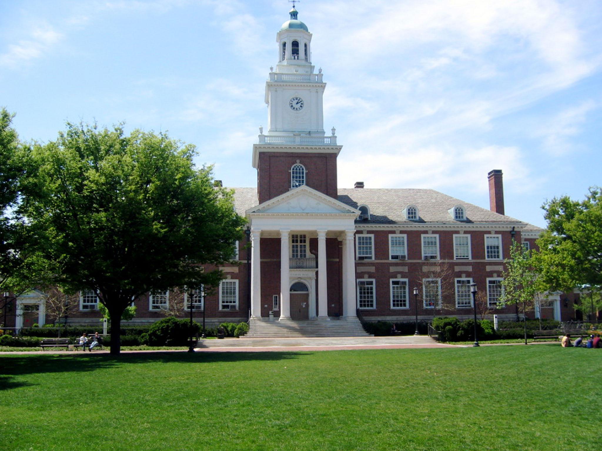 Gilman Hall at Johns Hopkins University, Maryland.