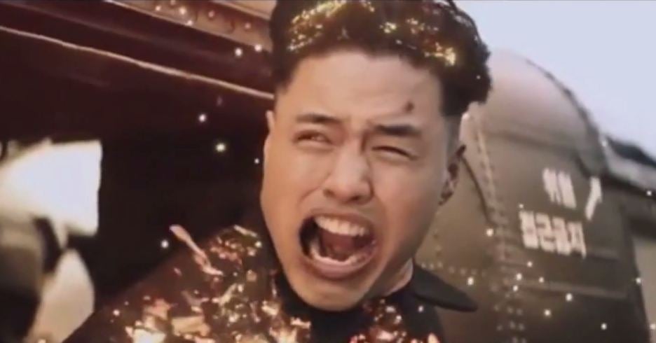 A still from Kim Jong Un's death scene in ‘The Interview’