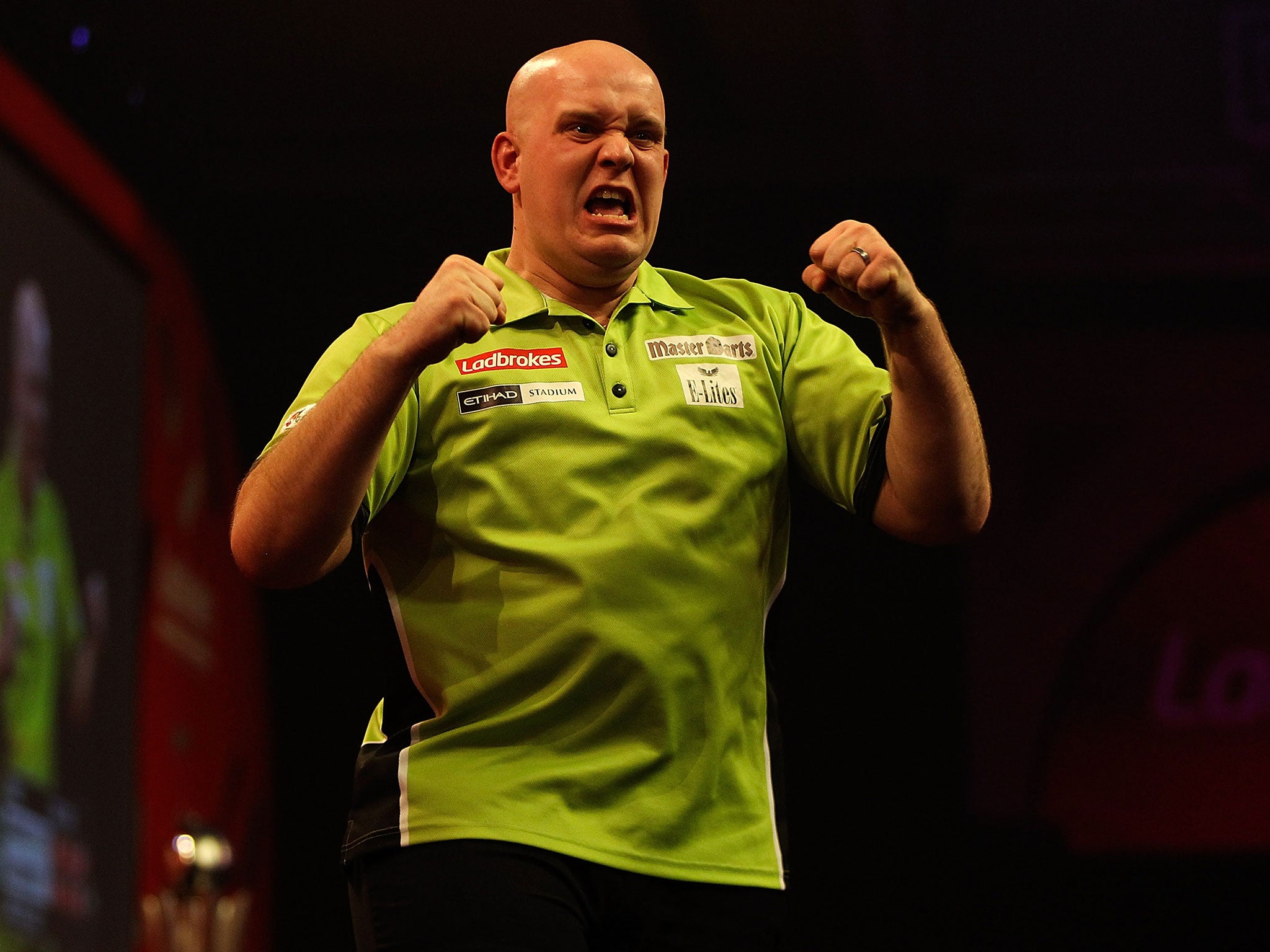 Reigning darts world champion Michael van Gerwen