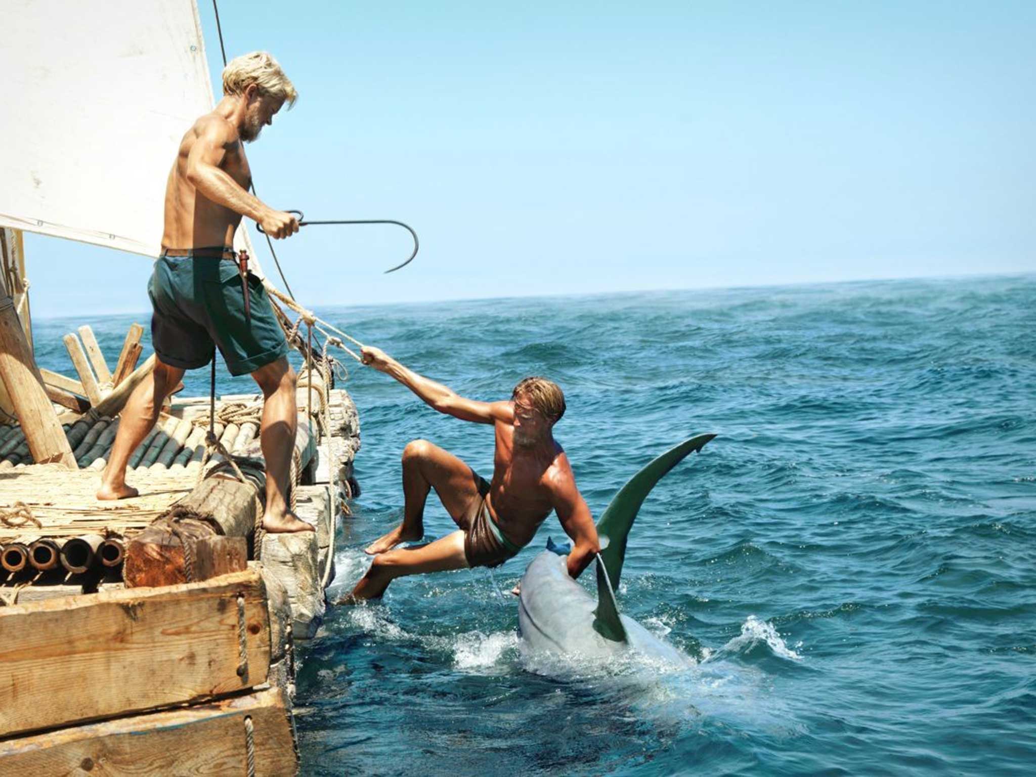 Tobias Santelmann and Jakob Oftebro in ‘Kon-Tiki’