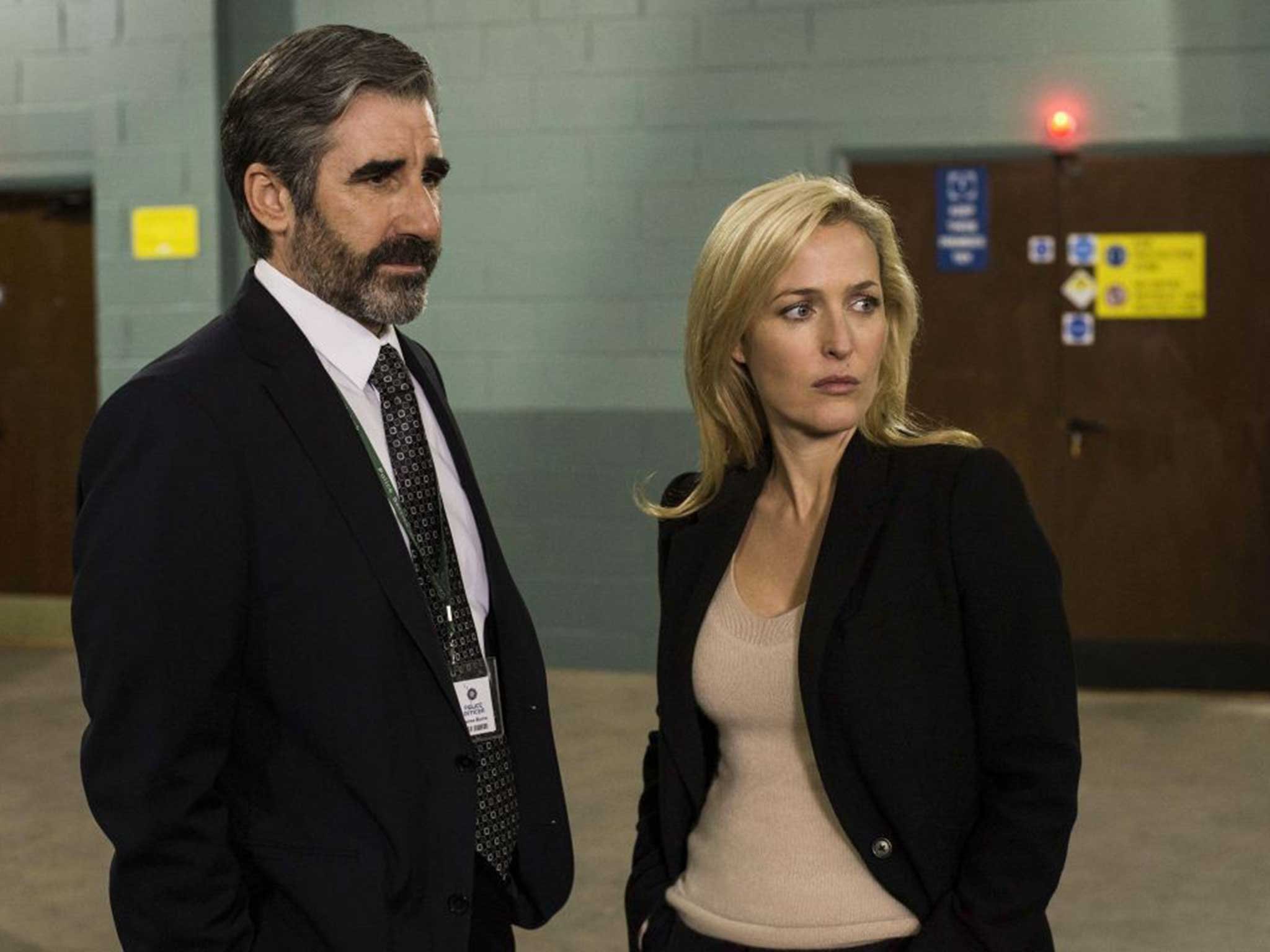 Clued up: John Lynch and Gillian Anderson in ‘The Fall’