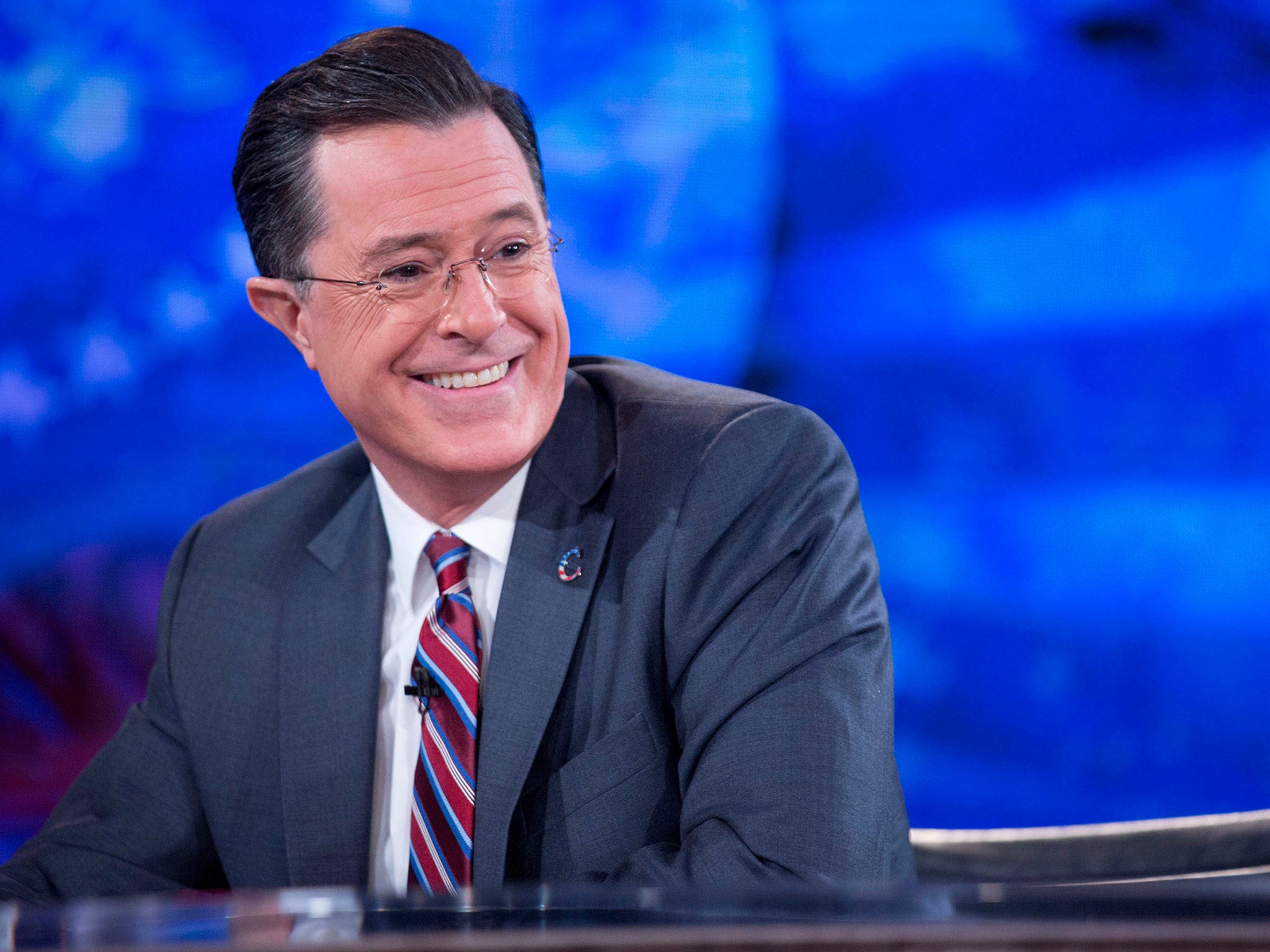 Television personality Stephen Colbert.