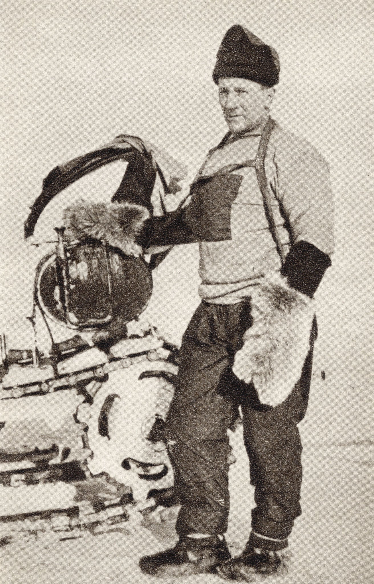 William Lashly pictured during an Antarctic expedition