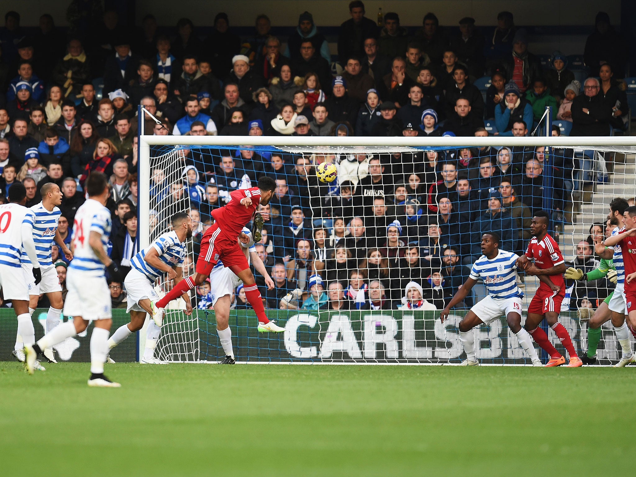 Lescott heads West Brom in front against QPR