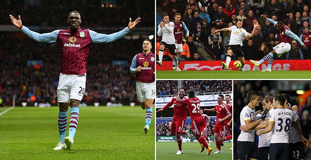 Christian Benteke, Joleon Lescott and Harry Kane