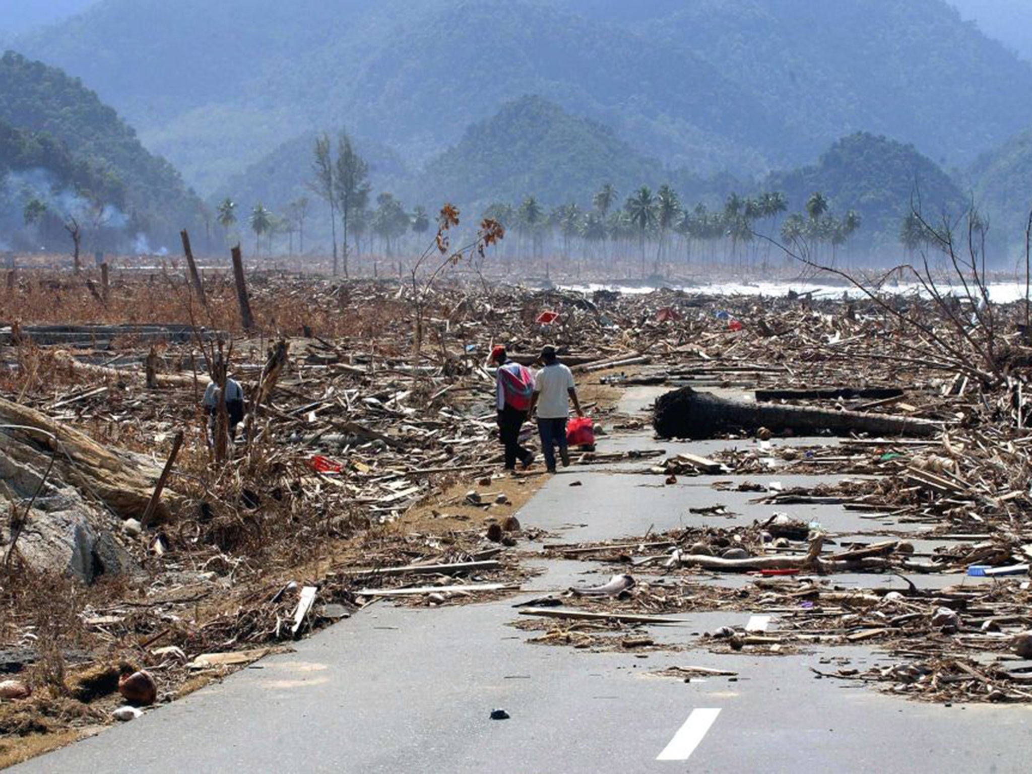 The tsunami laid waste to large swathes of the Indonesian coast as well as the coastlines of India, Sri Lanka and Thailand, killing more than 200,000 people