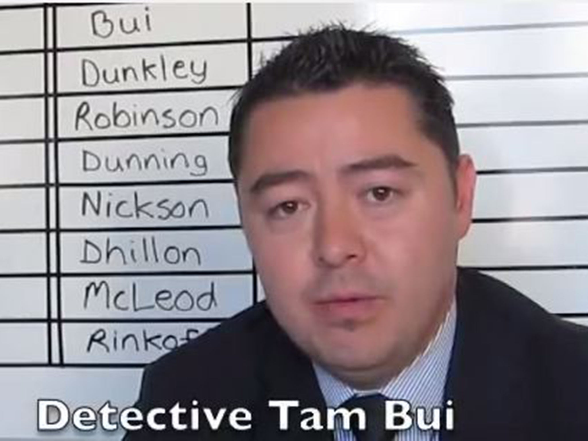 Detective Tam Bui works for the Toronto Police force