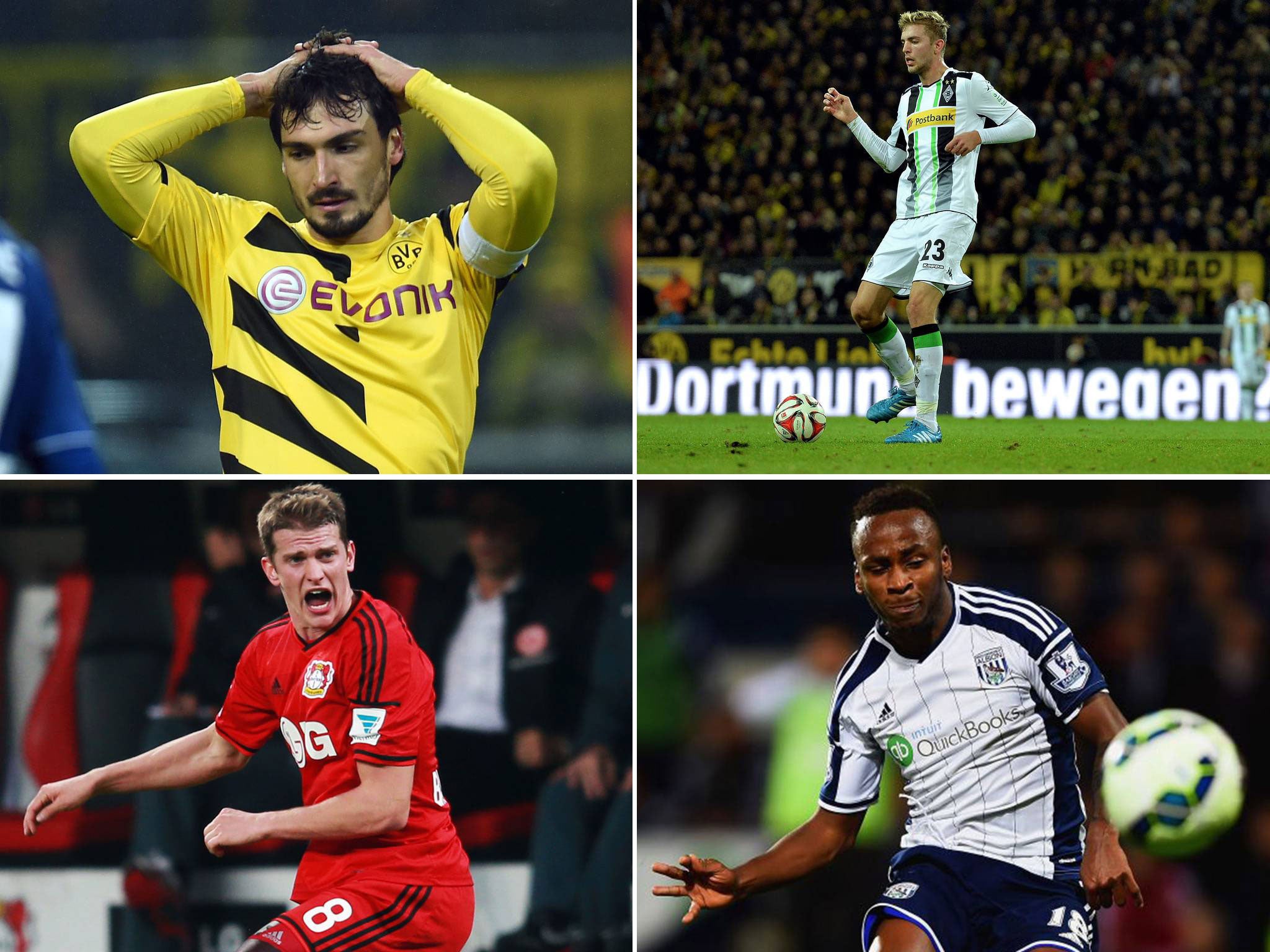 Mats Hummels, Christophe Kramer, Lars Bender and Saido Berahino