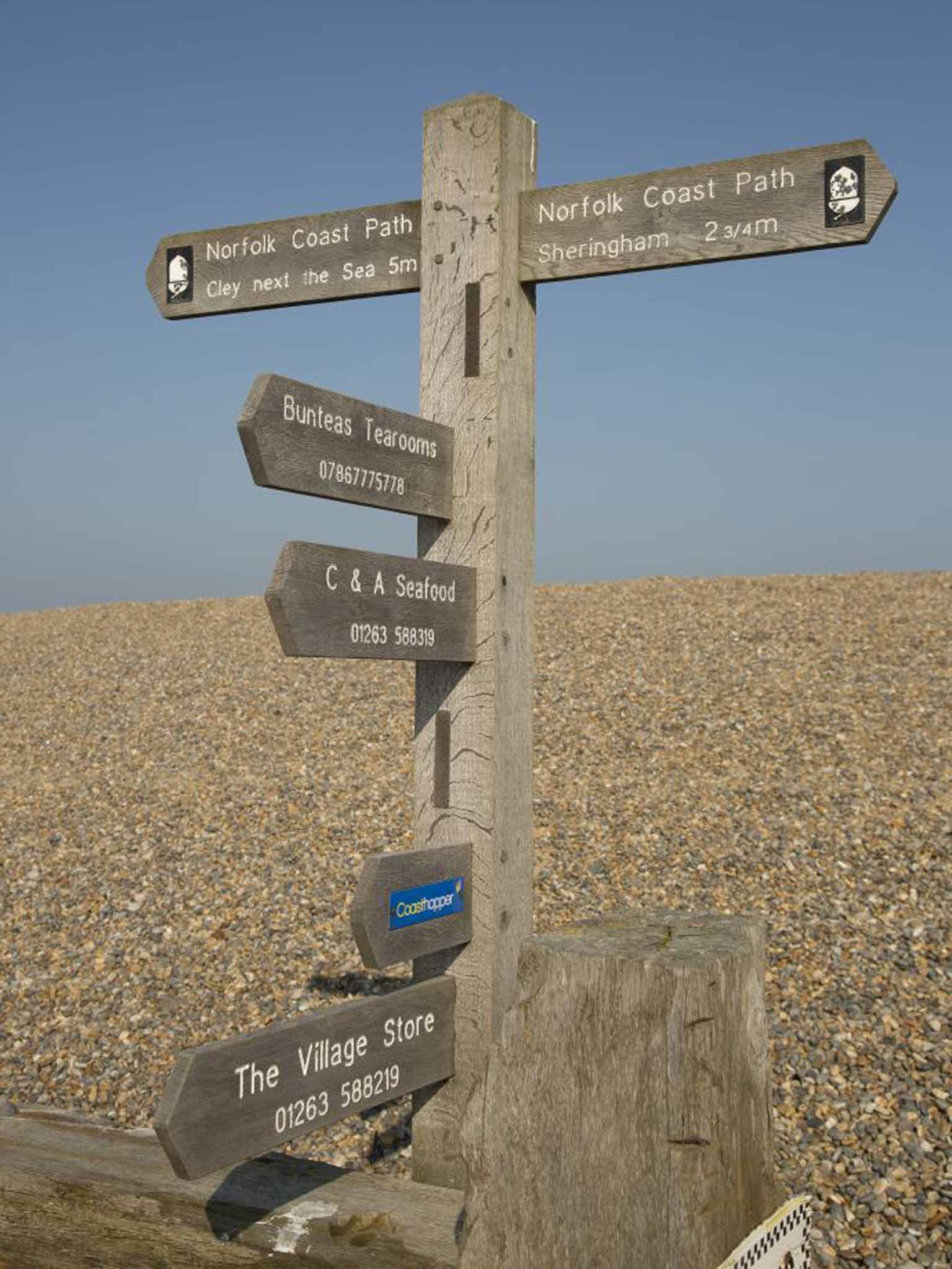 Norfolk Coast Path signpost