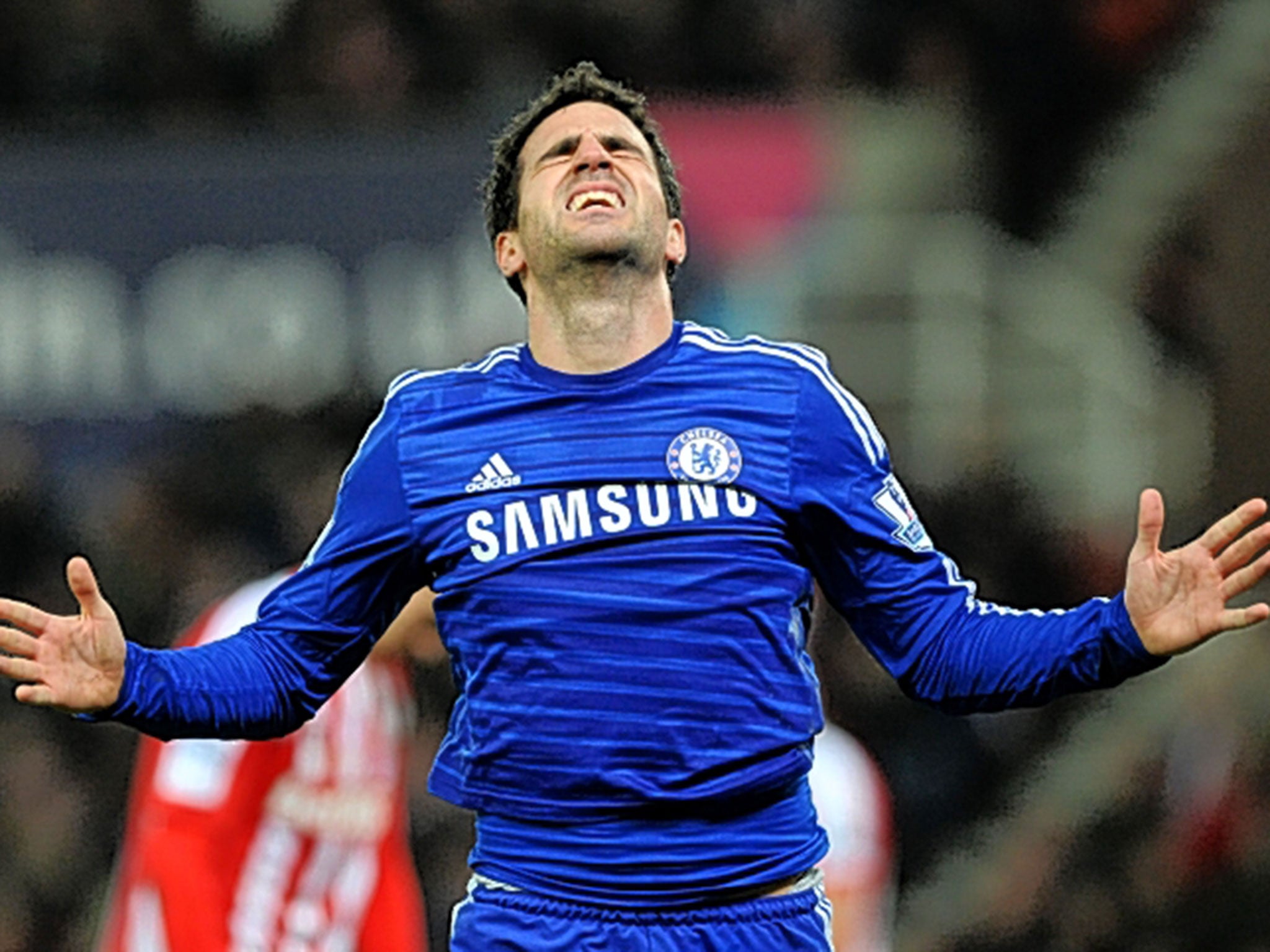 Cesc Fabregas in action for Chelsea