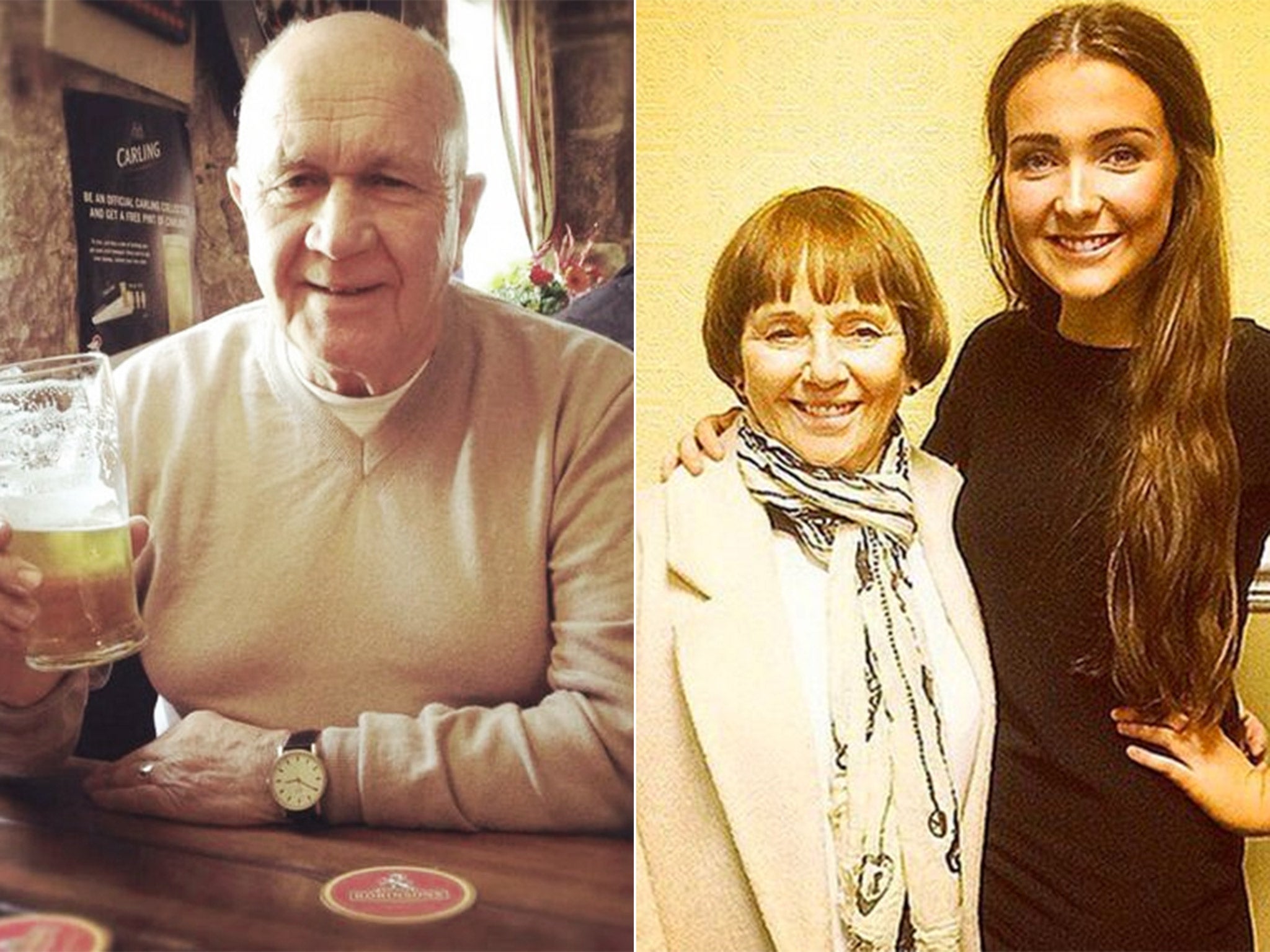 Jack Sweeney, left, and wife Lorraine Sweeney with their granddaughter, Erin McQuade