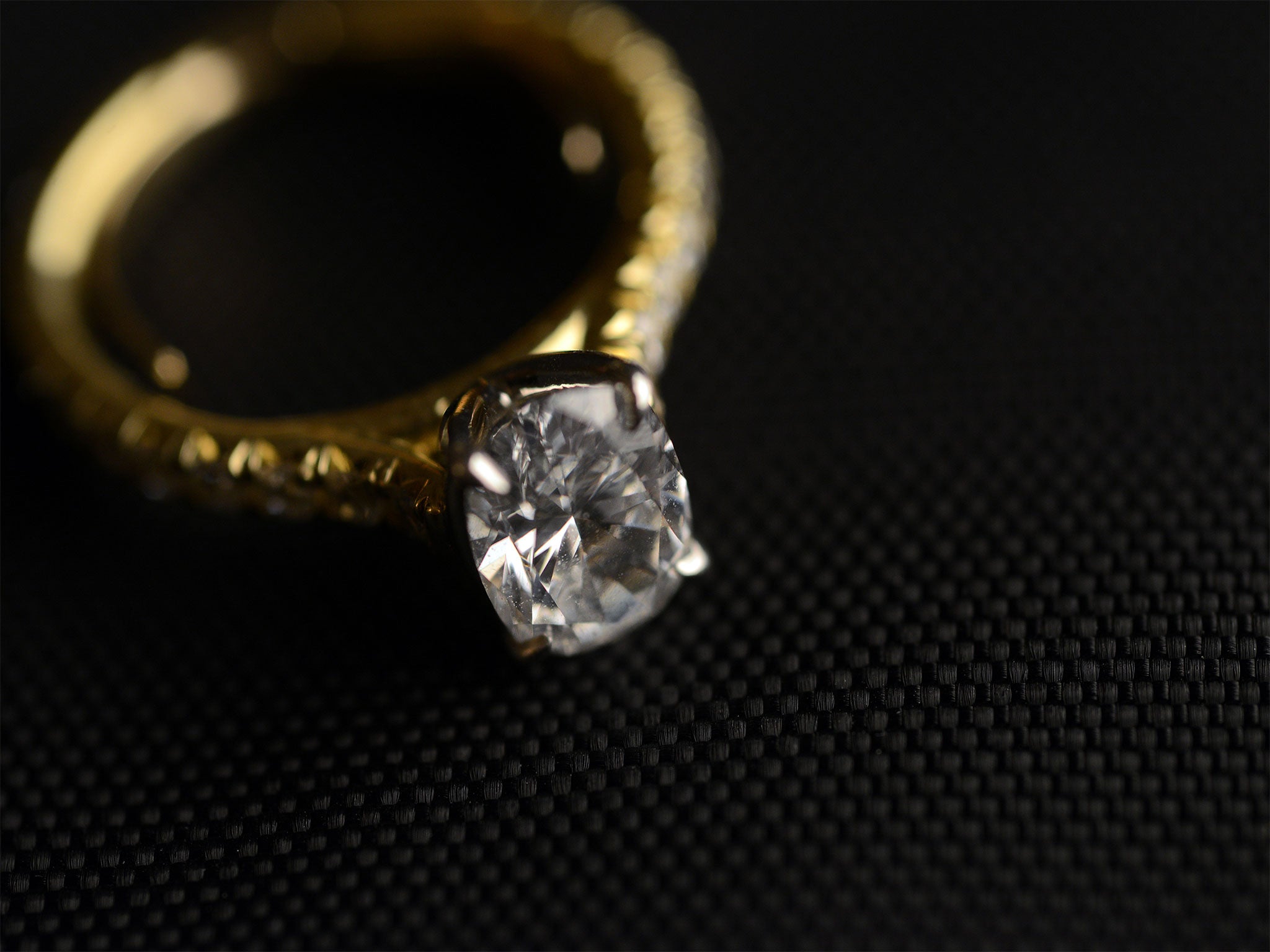 The engagement ring that Hayley Plack lost that was later returned (Astrid Riecken/The Washington Post)