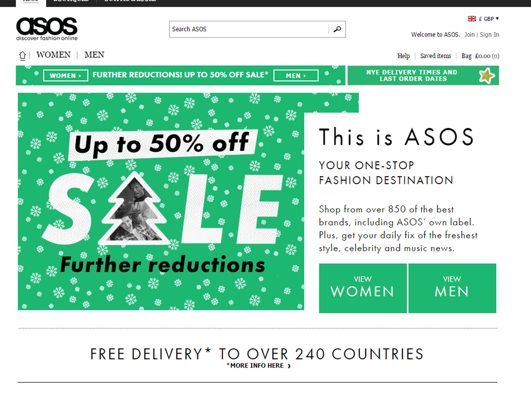 Asos' Christmas sales