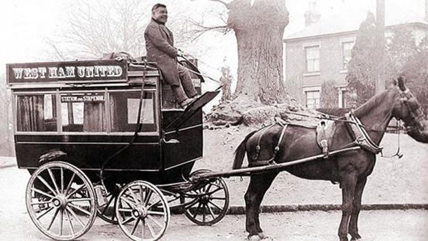 West Ham posted this picture of Sam Allardyce at the reins of the 'team coach and horses'