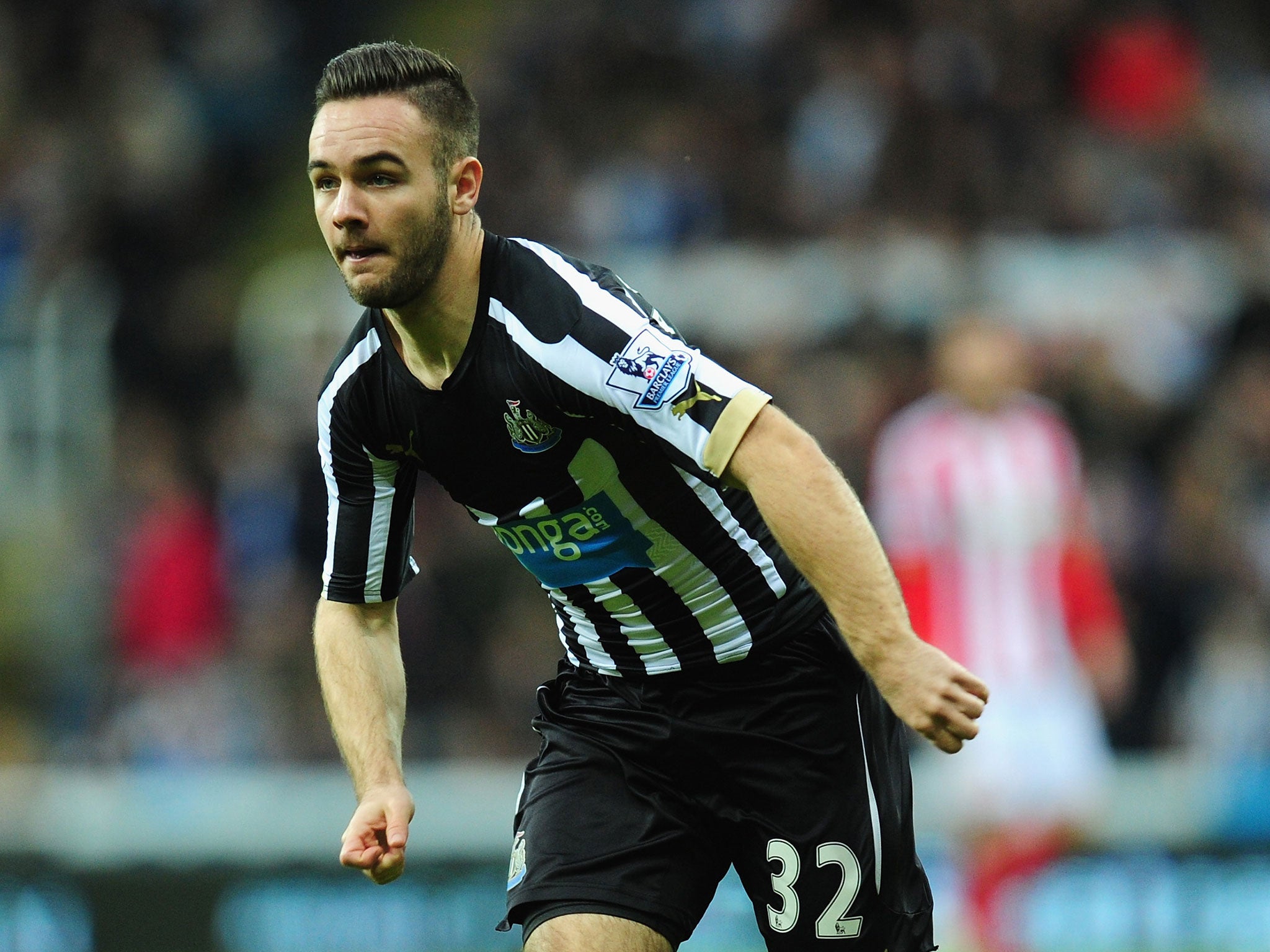 Newcastle striker Adam Armstrong