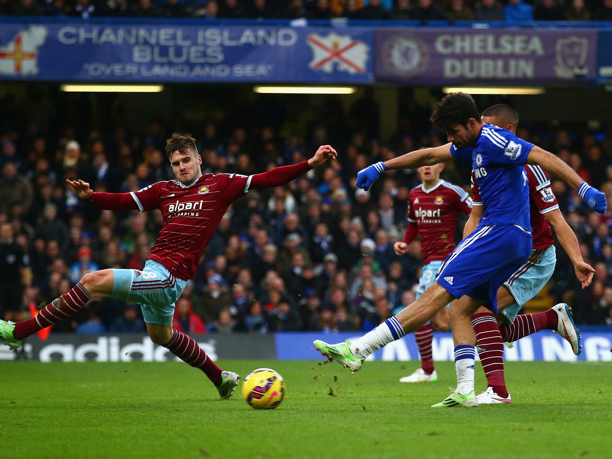 Diego Costa scored with an excellent left-footed finish