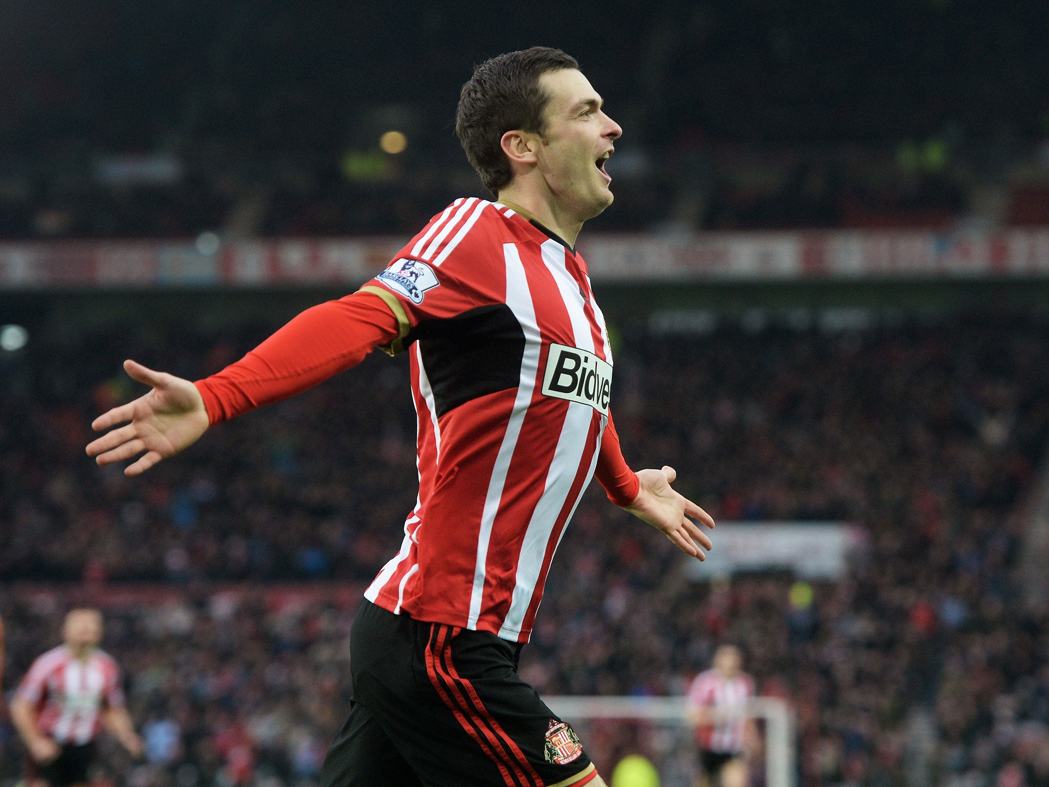 Adam Johnson scores the opener for Sunderland