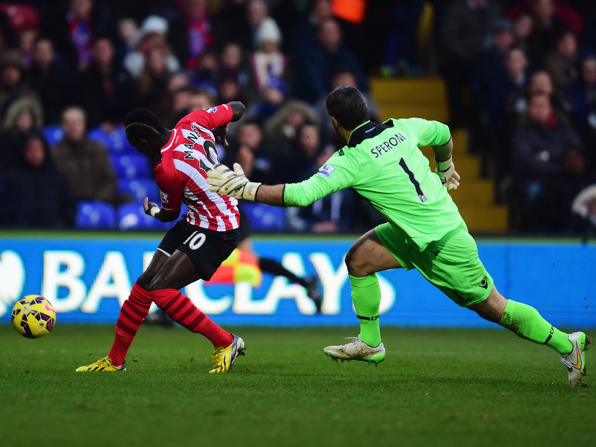 Palace conceded three goals to Southampton before scoring a consolation through Scott Dann