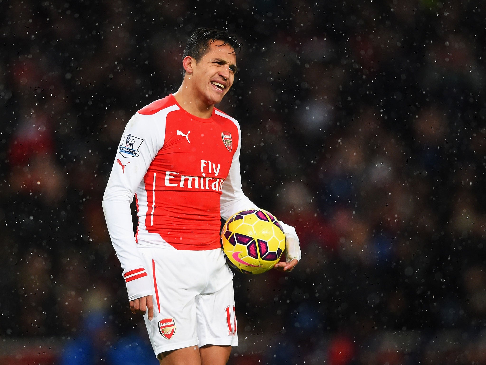 Alexis Sanchez will miss the north London derby on Saturday