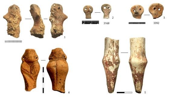 Human-like figures found on the site