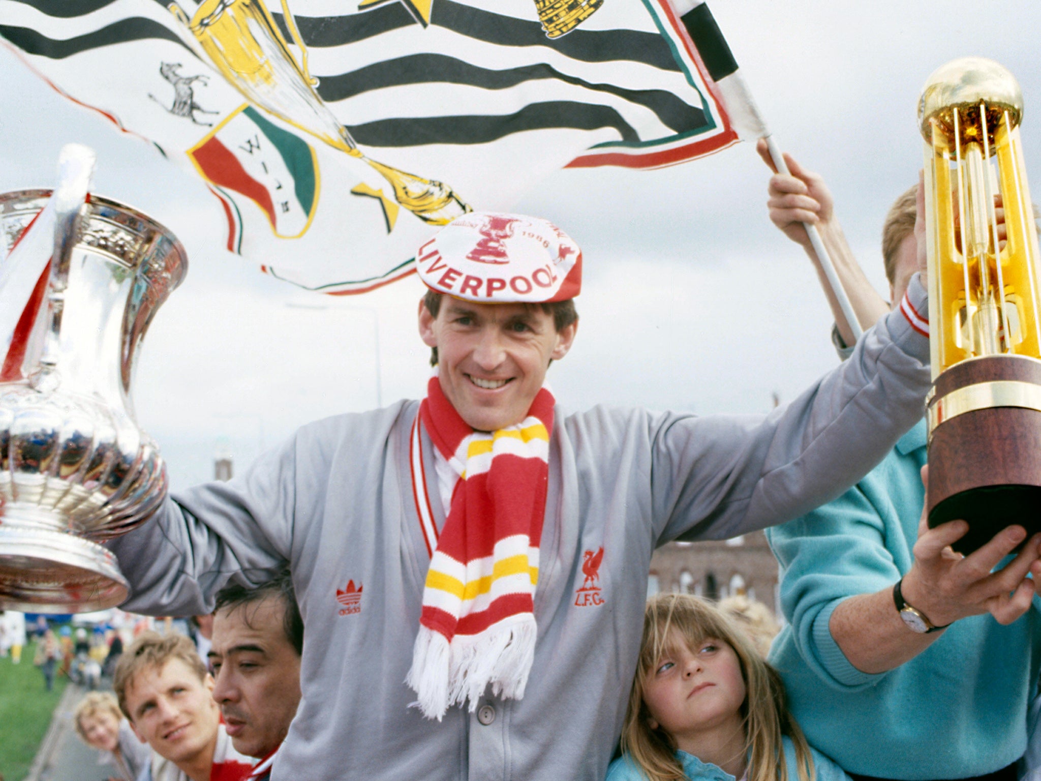 Player-manager Kenny Dalglish helped Liverpool to the Double in 1985-86